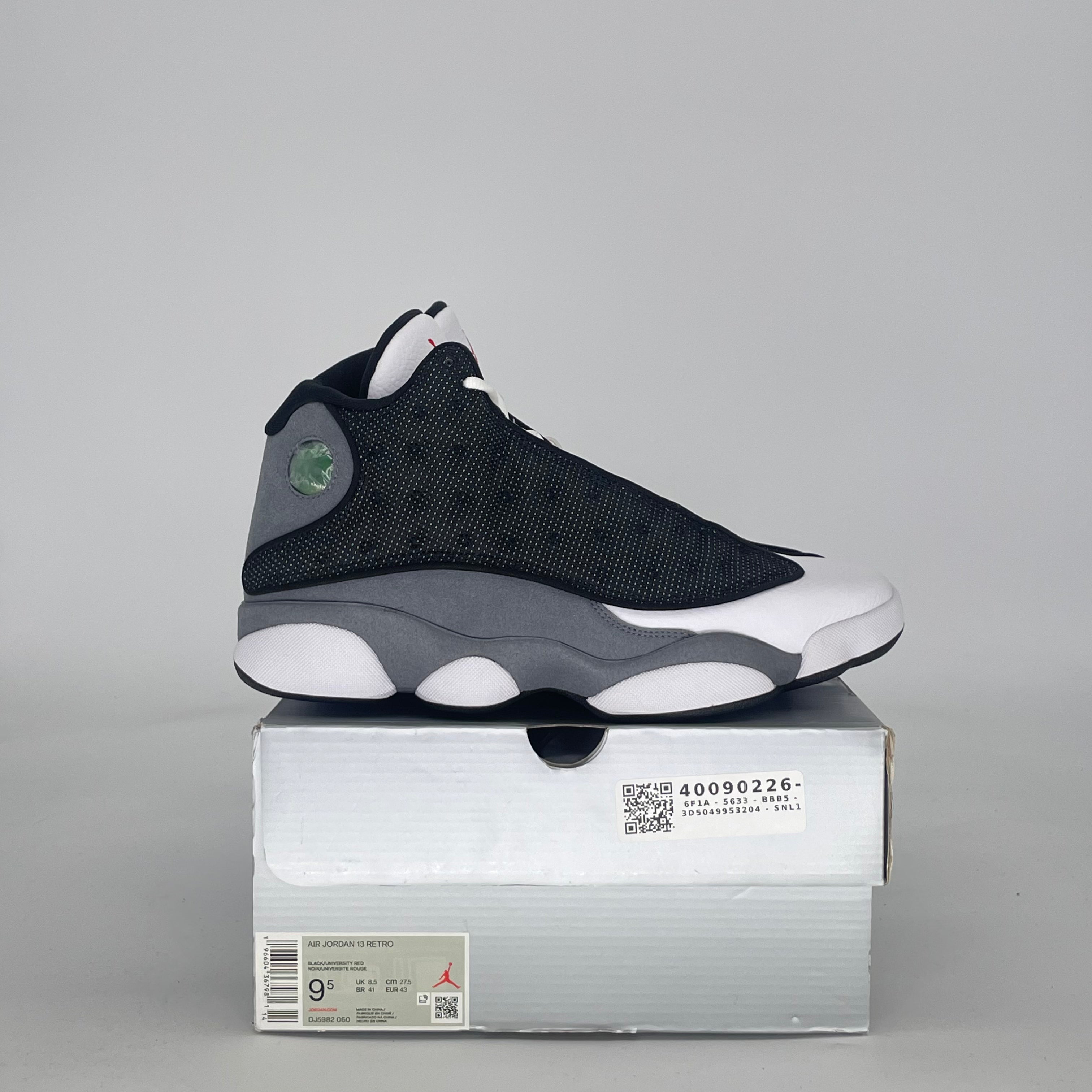 AIR JORDAN 13 BLACK FLINT DJ5982-060 SIZE 9.5/11W