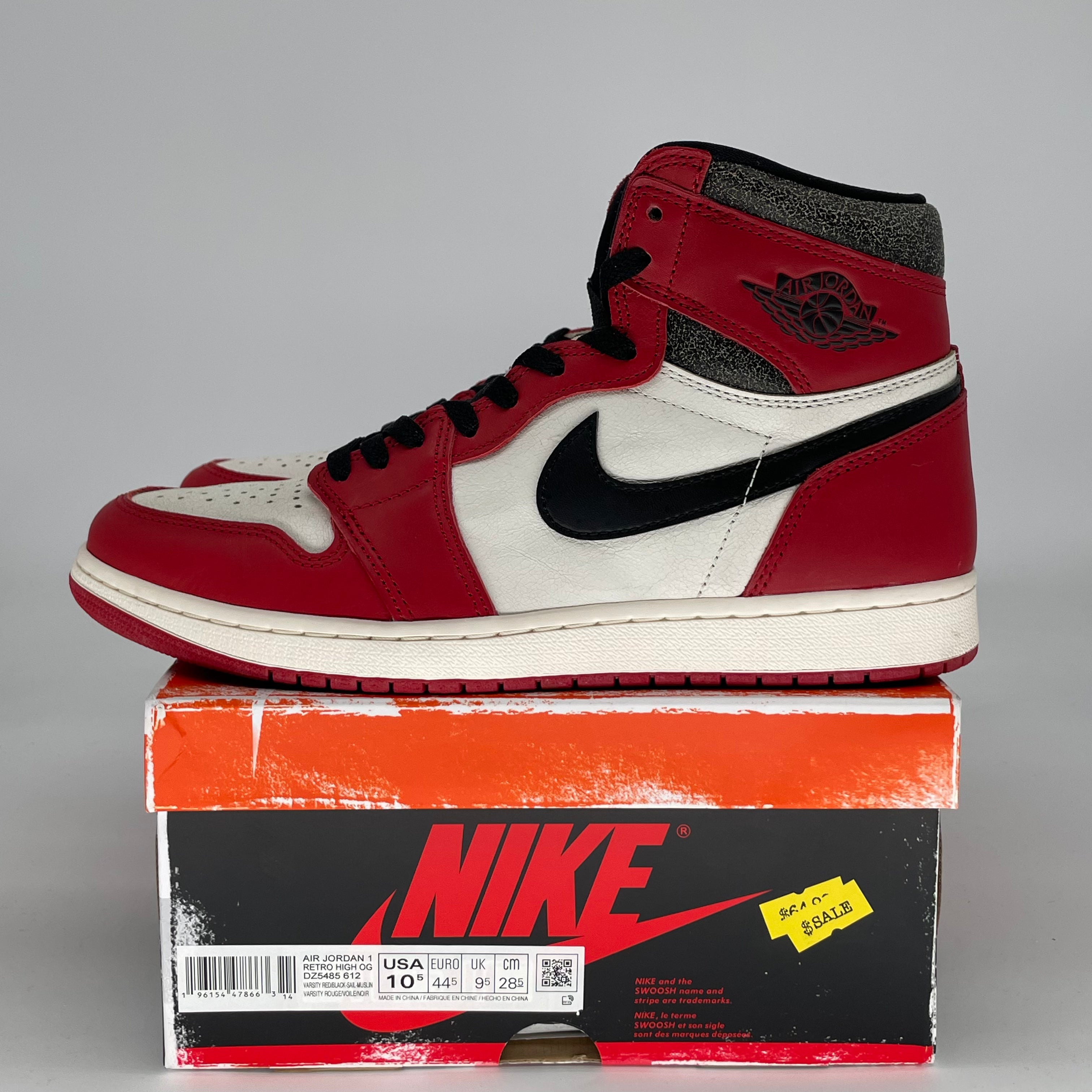 AIR JORDAN 1 CHICAGO LOST AND FOUND DZ5485-612 SIZE 10.5/12W