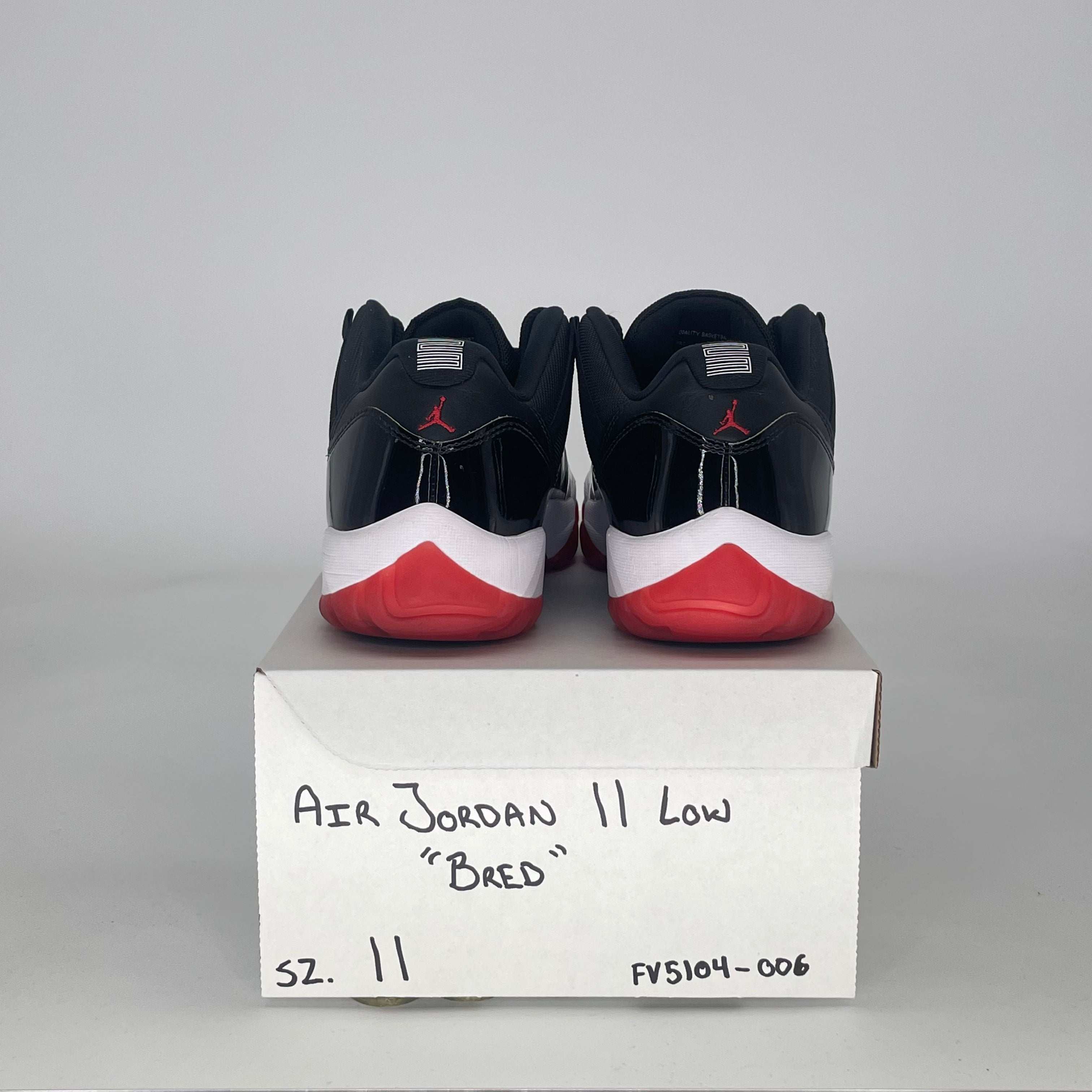 AIR JORDAN 11 LOW BRED FV5104-006 SIZE 11/12.5W