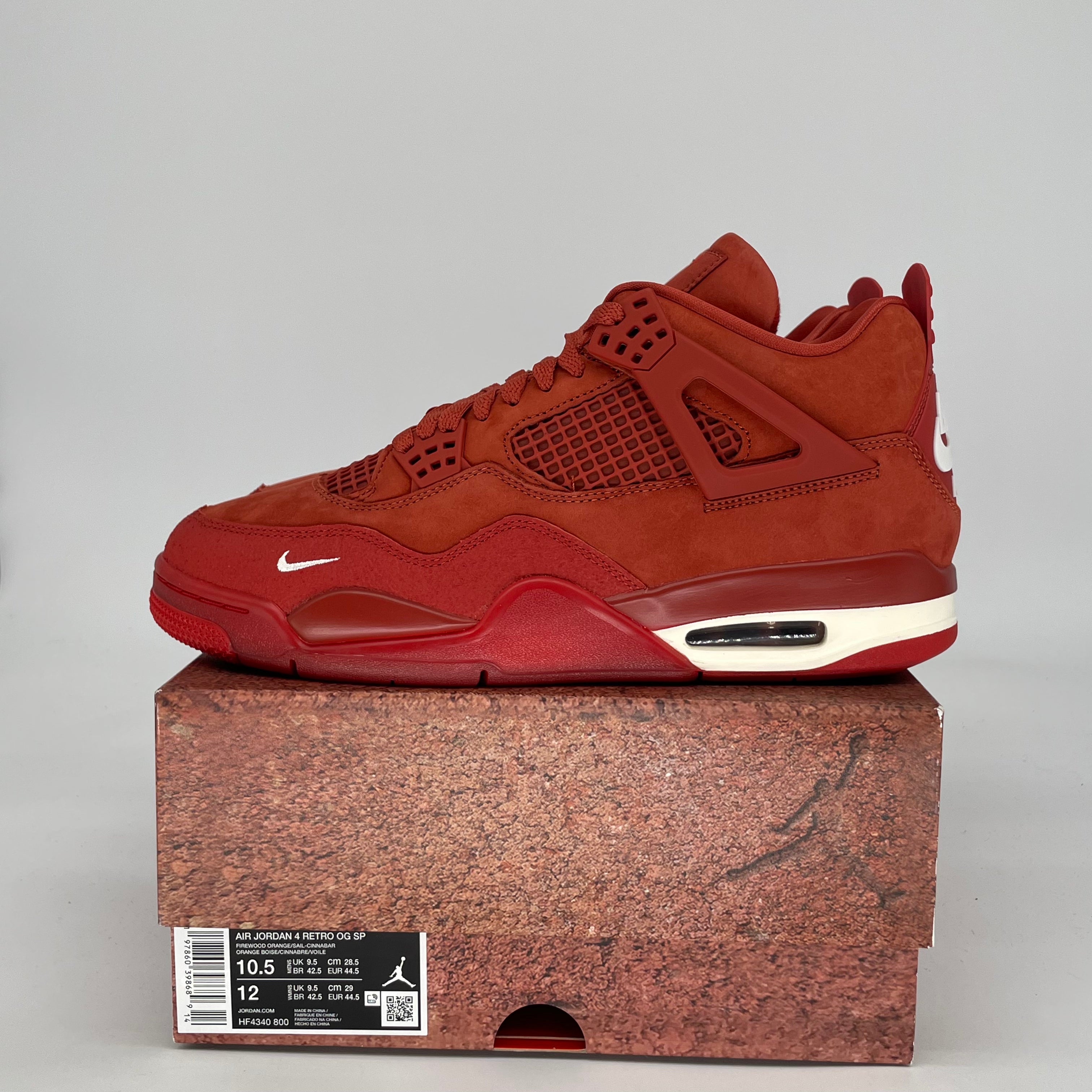 AIR JORDAN 4 NIGEL SYLVESTER BRICK BY BRICK HF4340-800 SIZE 10.5/12W