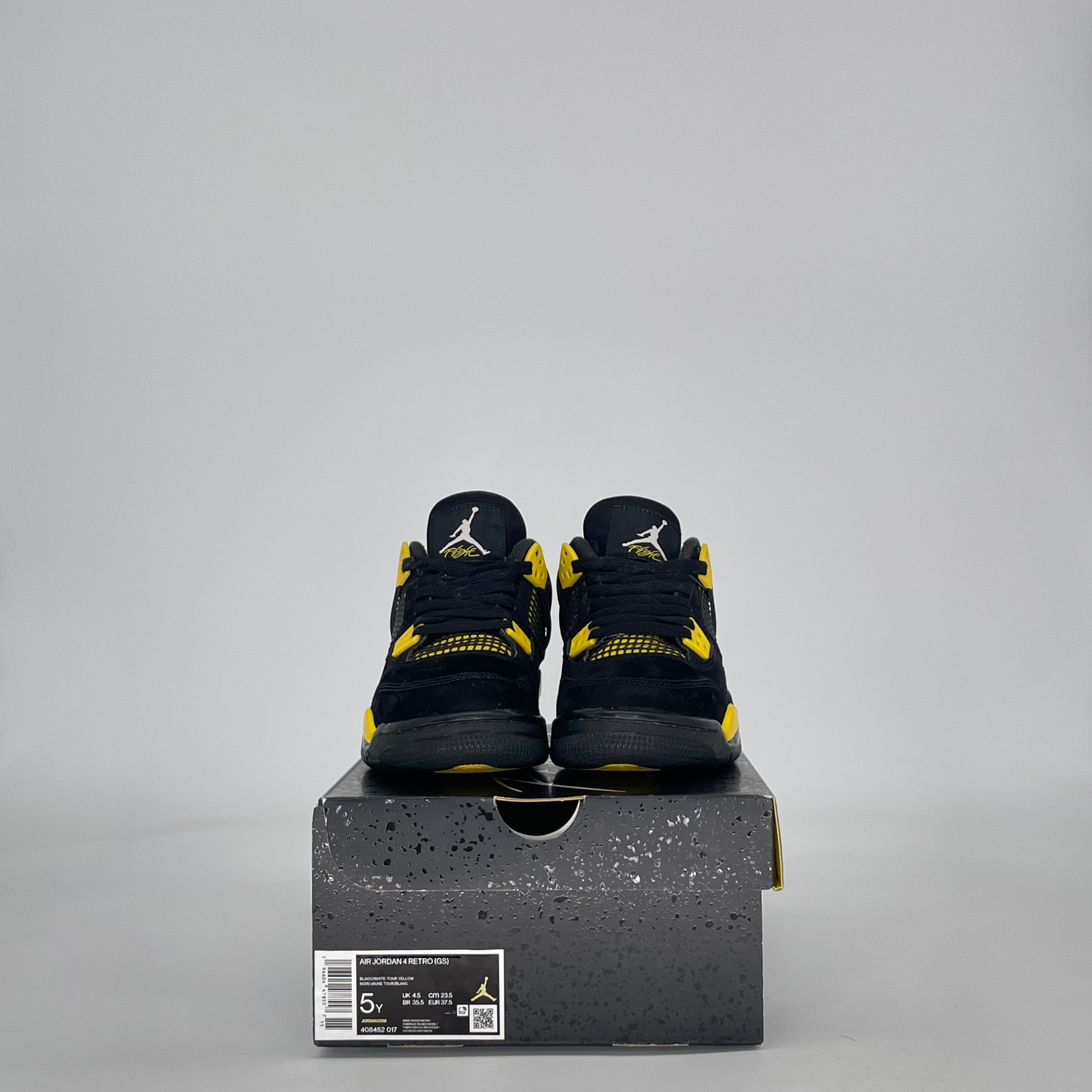 AIR JORDAN 4 THUNDER 408452-017 SIZE 5/6.5W GS