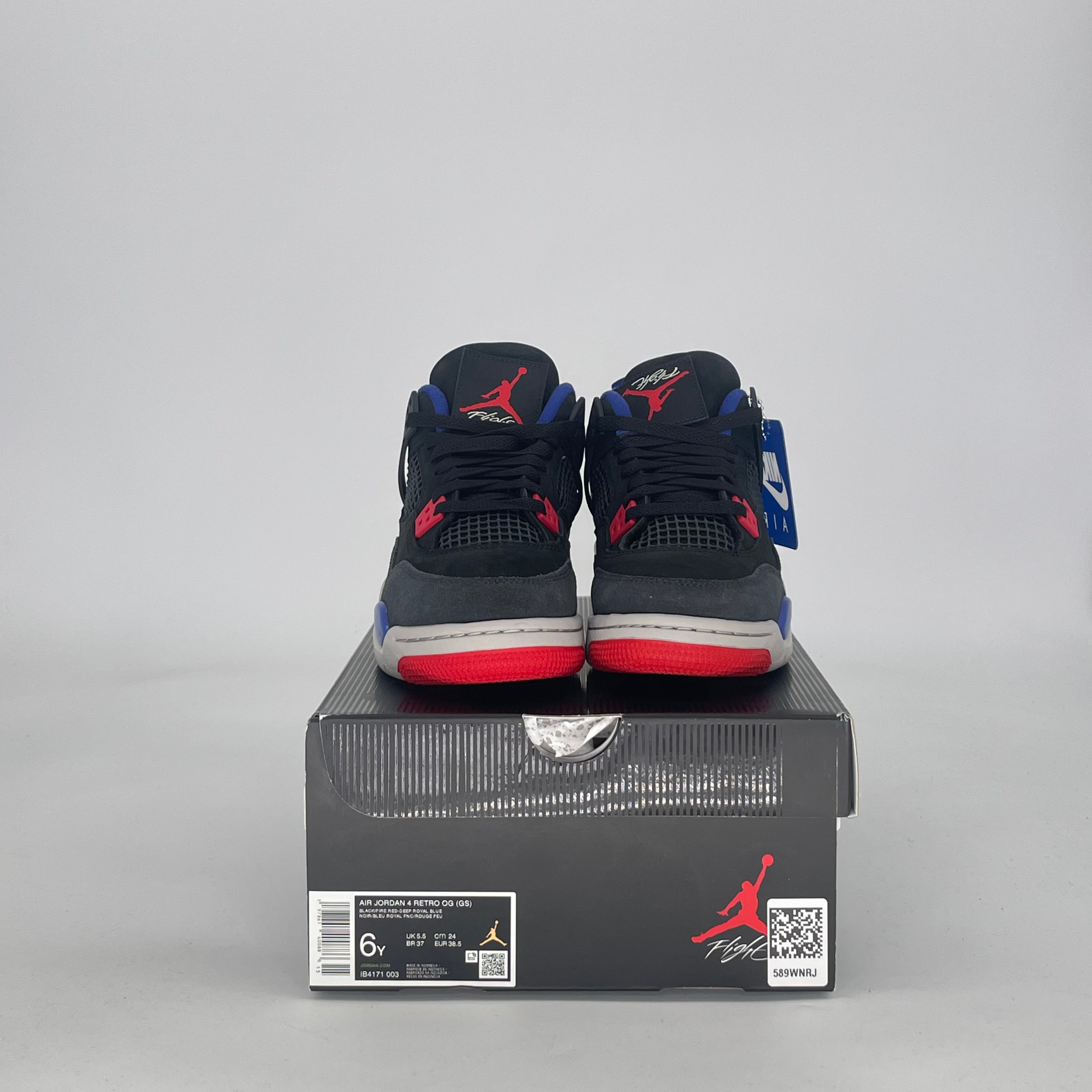 AIR JORDAN 4 RARE AIR (WHITE LETTERING) IB4171-003 SIZE 6/7.5W GS