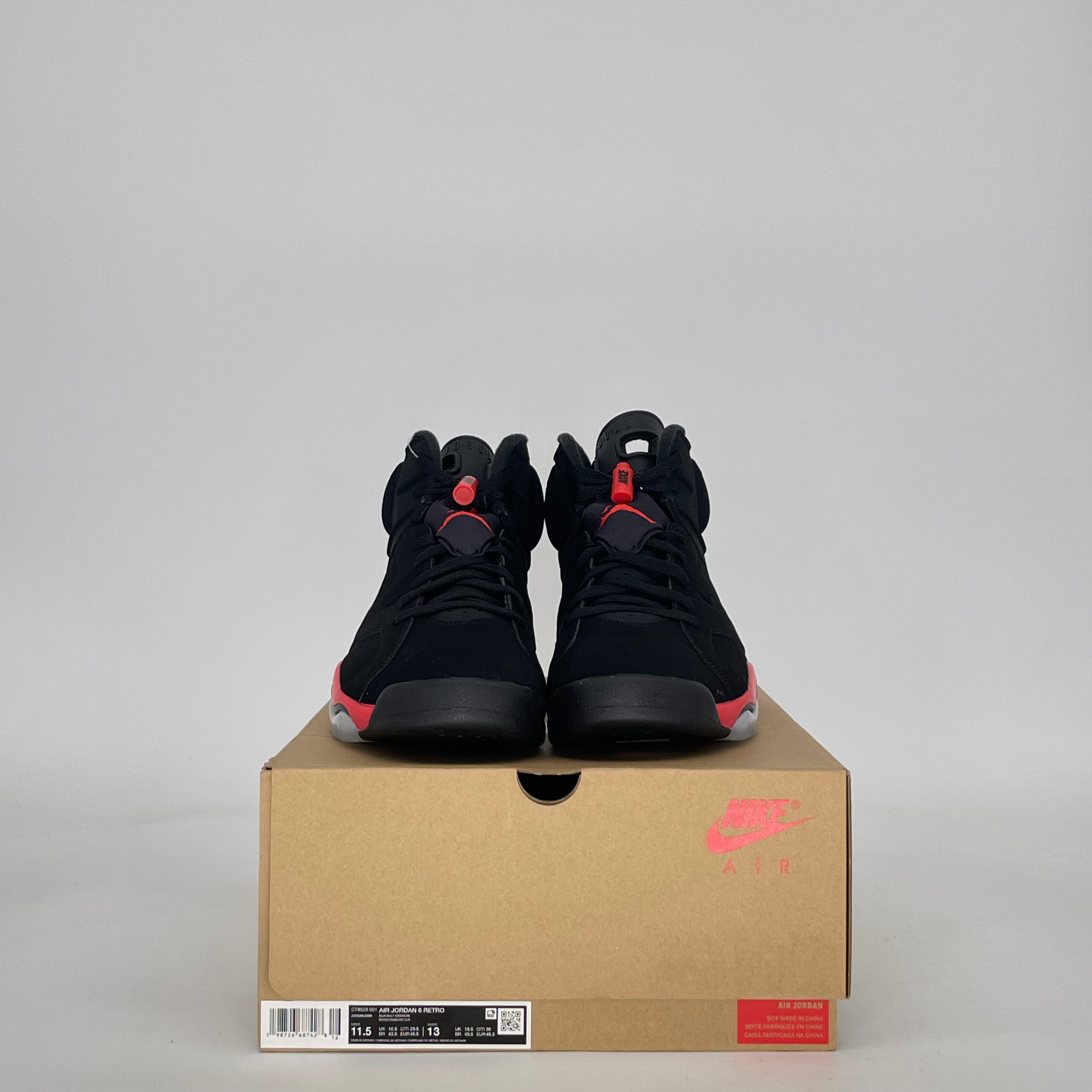 AIR JORDAN 6 INFRARED SALESMAN CT8529-001 SIZE 11.5/13W