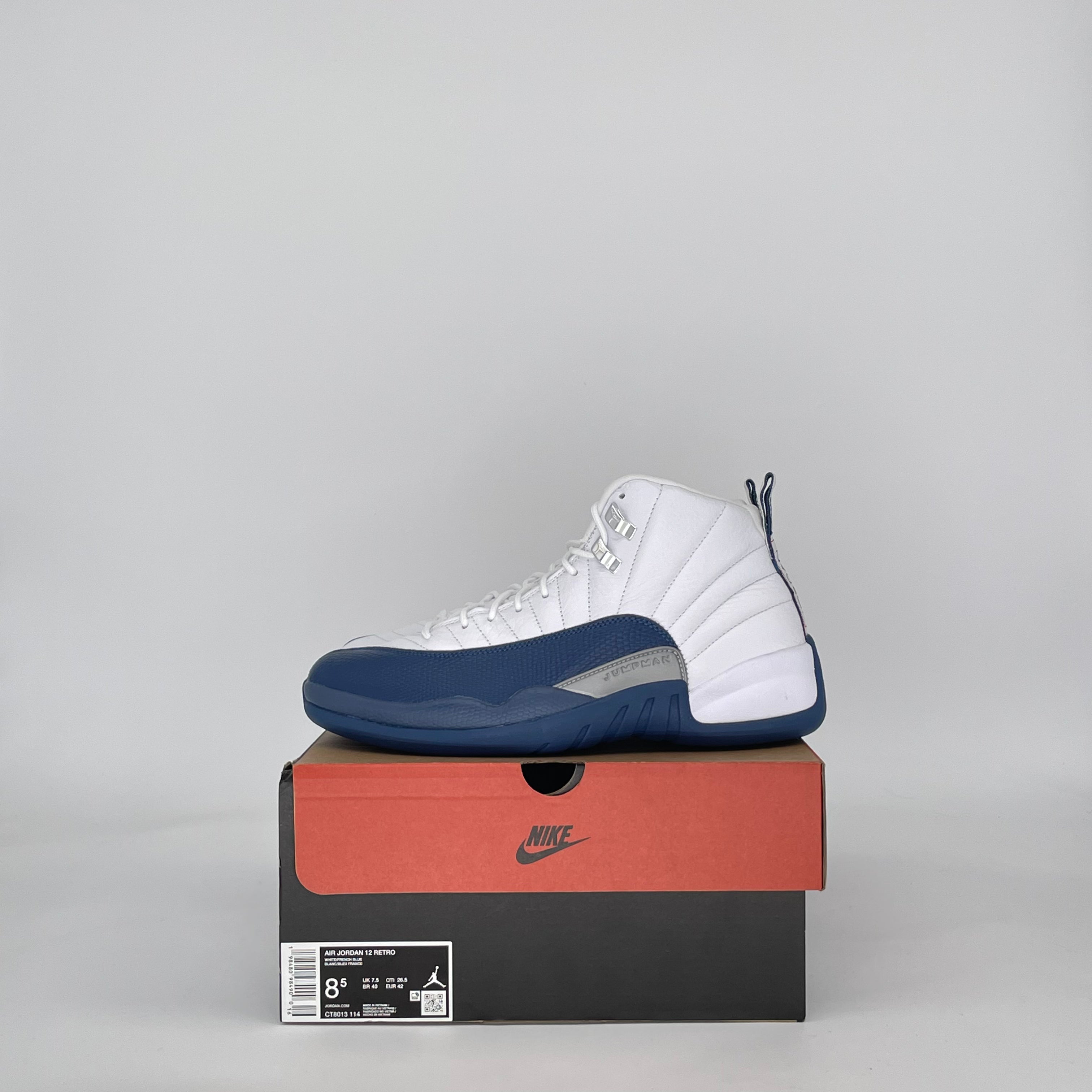 AIR JORDAN 12 FRENCH BLUE CT8013-114 SIZE 8.5/10W