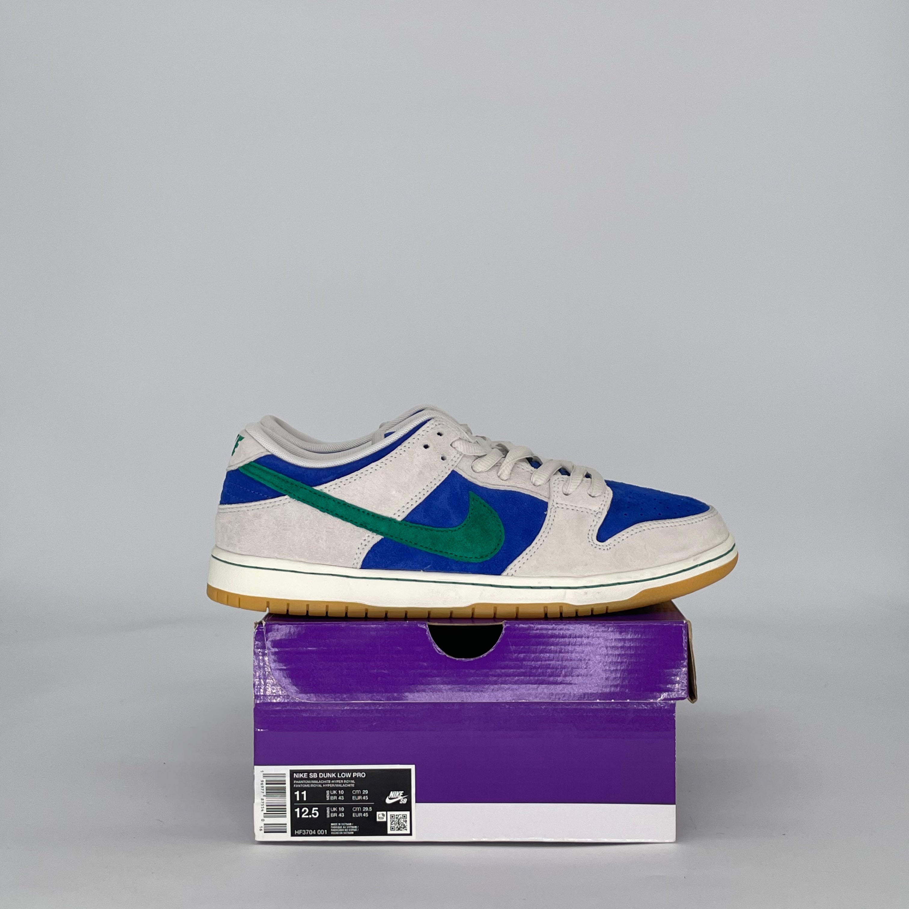 NIKE SB DUNK LOW HYPER ROYAL MALACHITE HF3704-001 SIZE 11/12.5W
