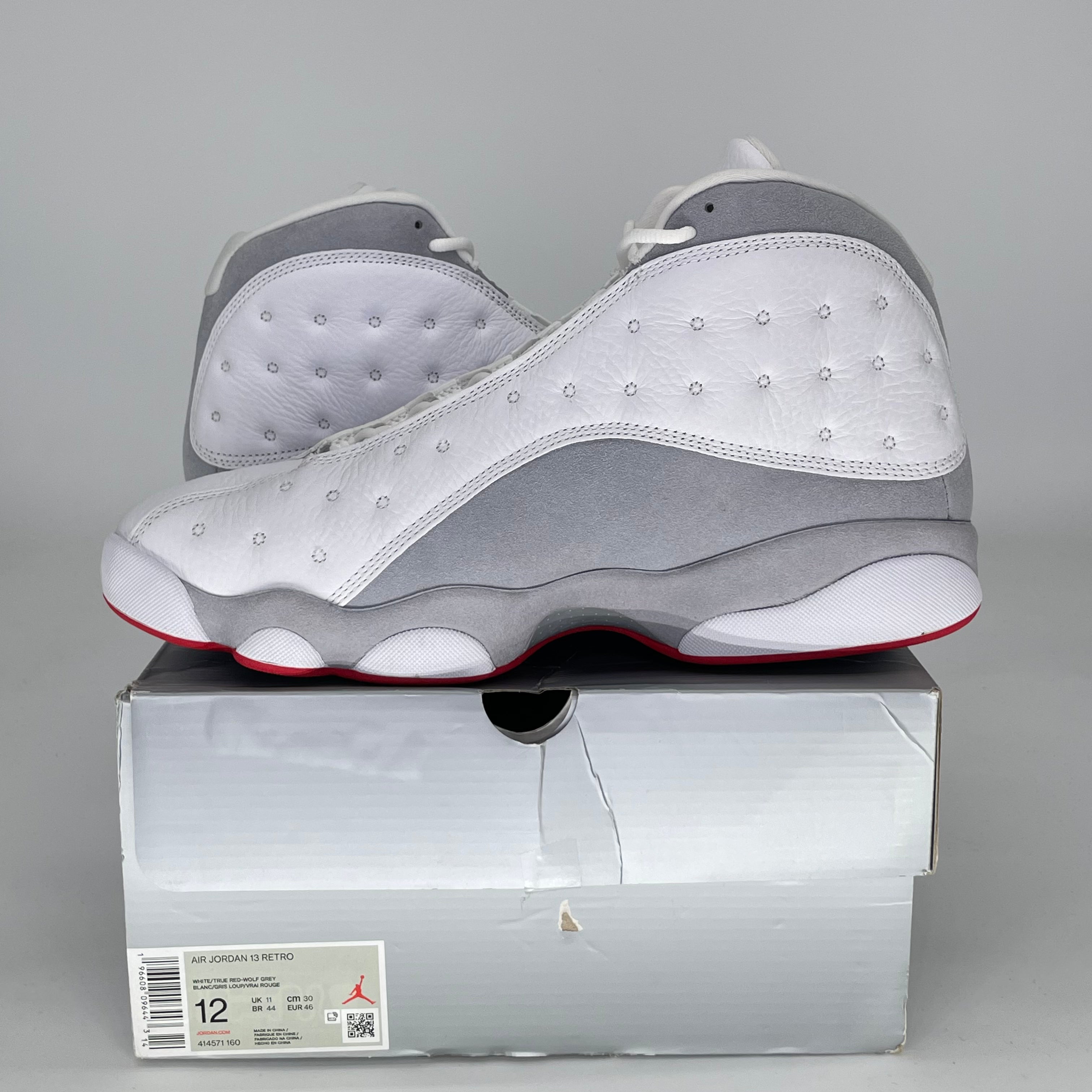 AIR JORDAN 13 WOLF GREY 414571-160 SIZE 12/13.5W
