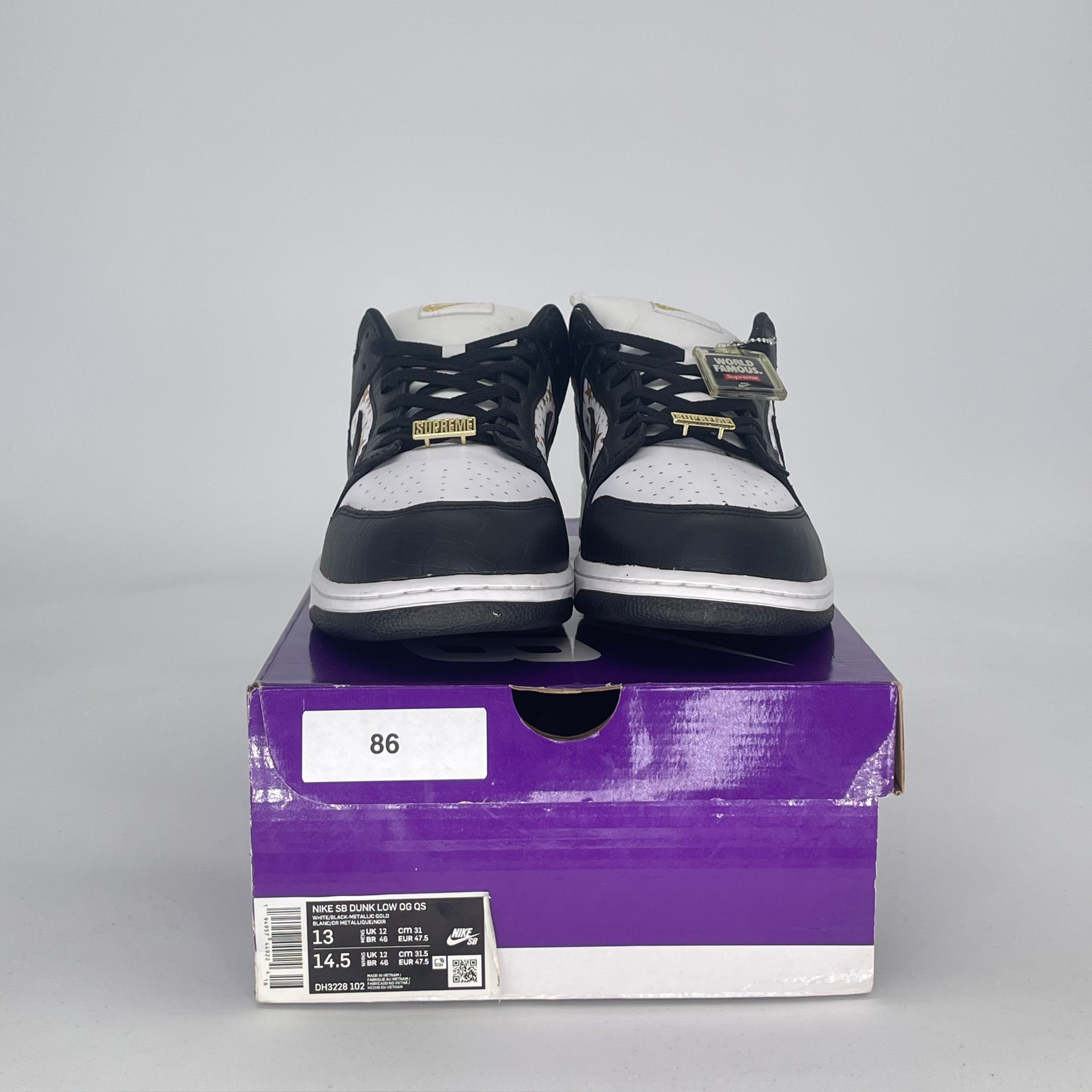 NIKE SB DUNK LOW SUPREME STARS BLACK (2021) DH3228-102 SIZE 13/14.5W