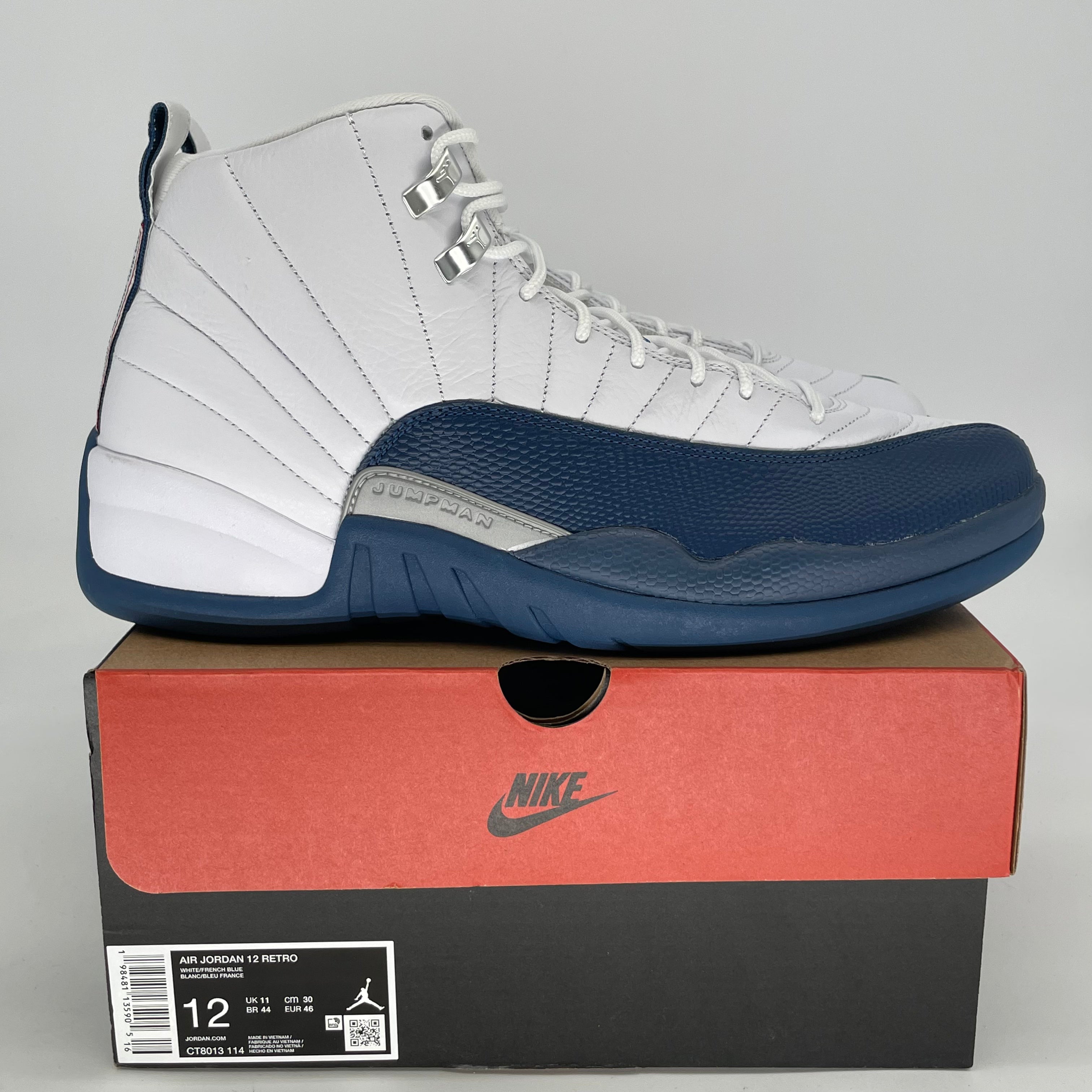 AIR JORDAN 12 FRENCH BLUE CT8013-114 SIZE 12/13.5W