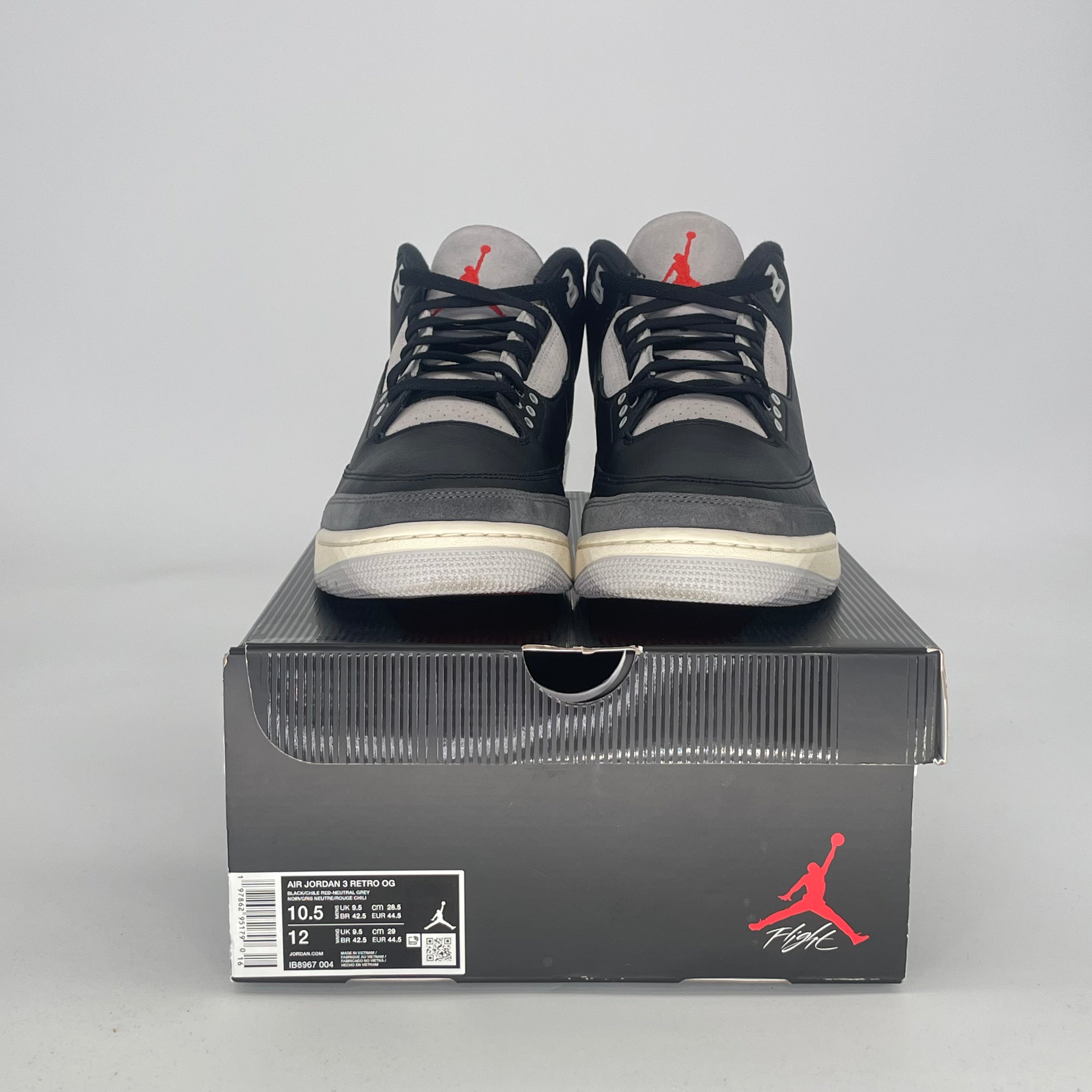 AIR JORDAN 3 RARE AIR IB8967-004 SIZE 10.5/12W