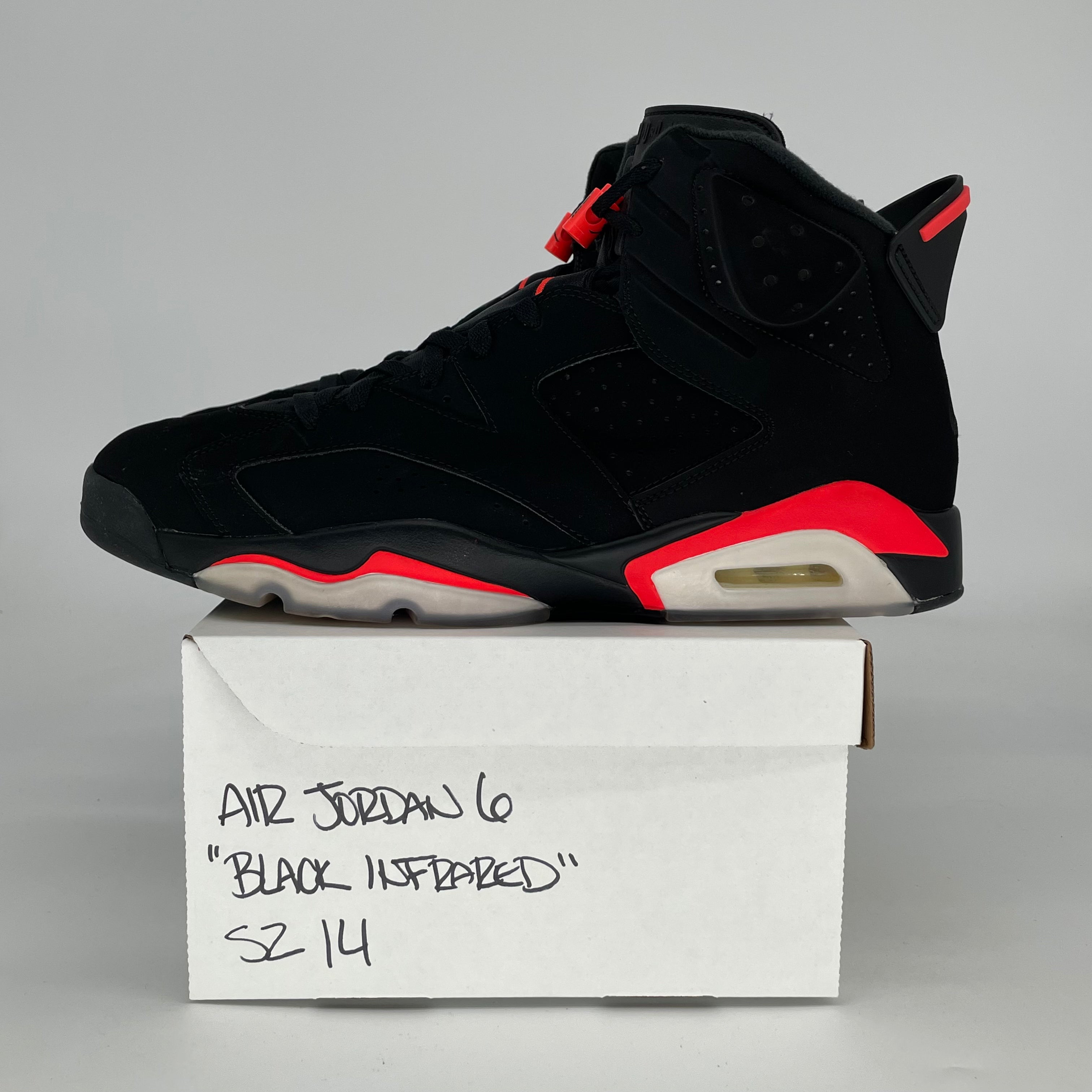 AIR JORDAN 6 BLACK INFRARED 384664-060 SIZE 14/15.5W