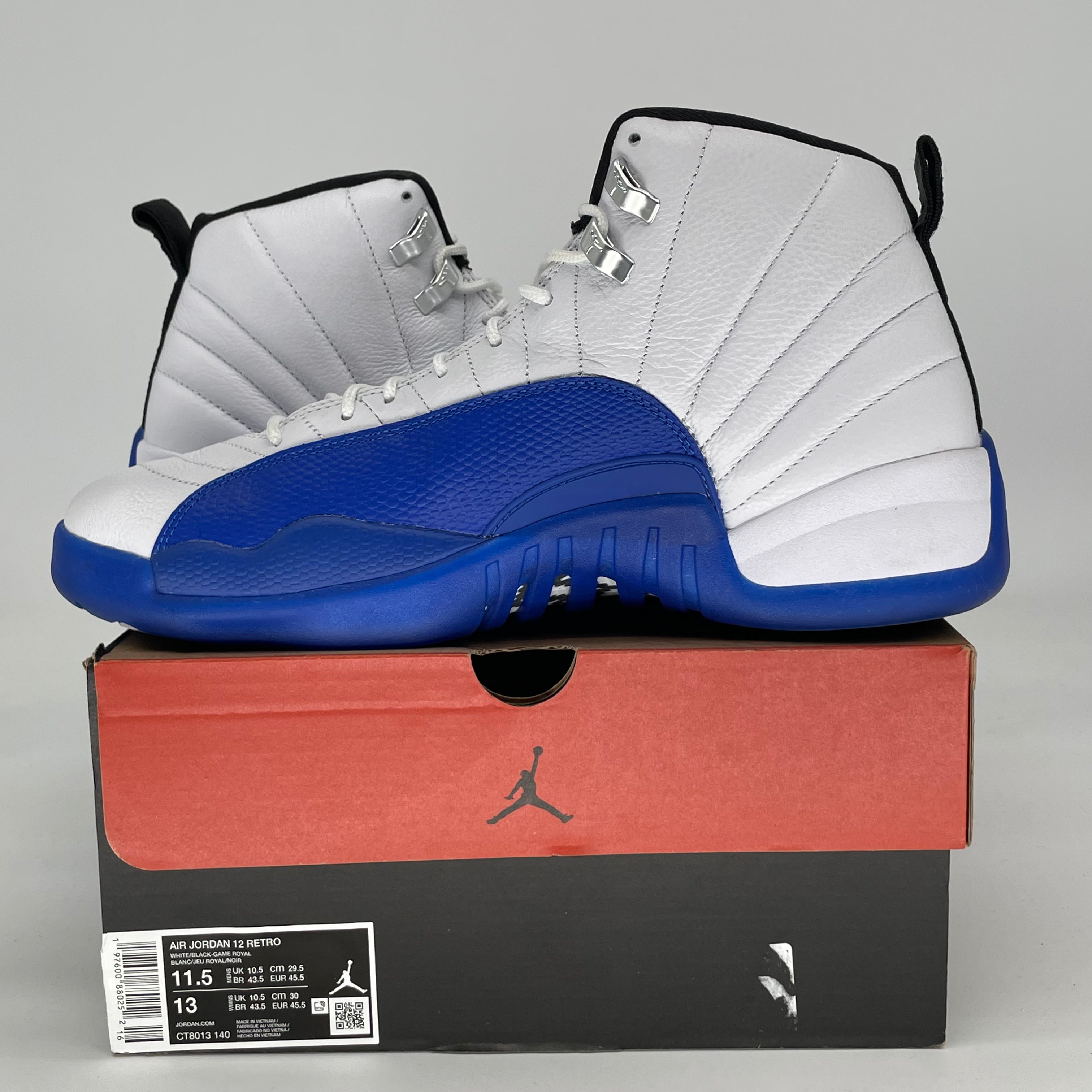 AIR JORDAN 12 BLUEBERRY CT8013-140 SIZE 11.5/13W