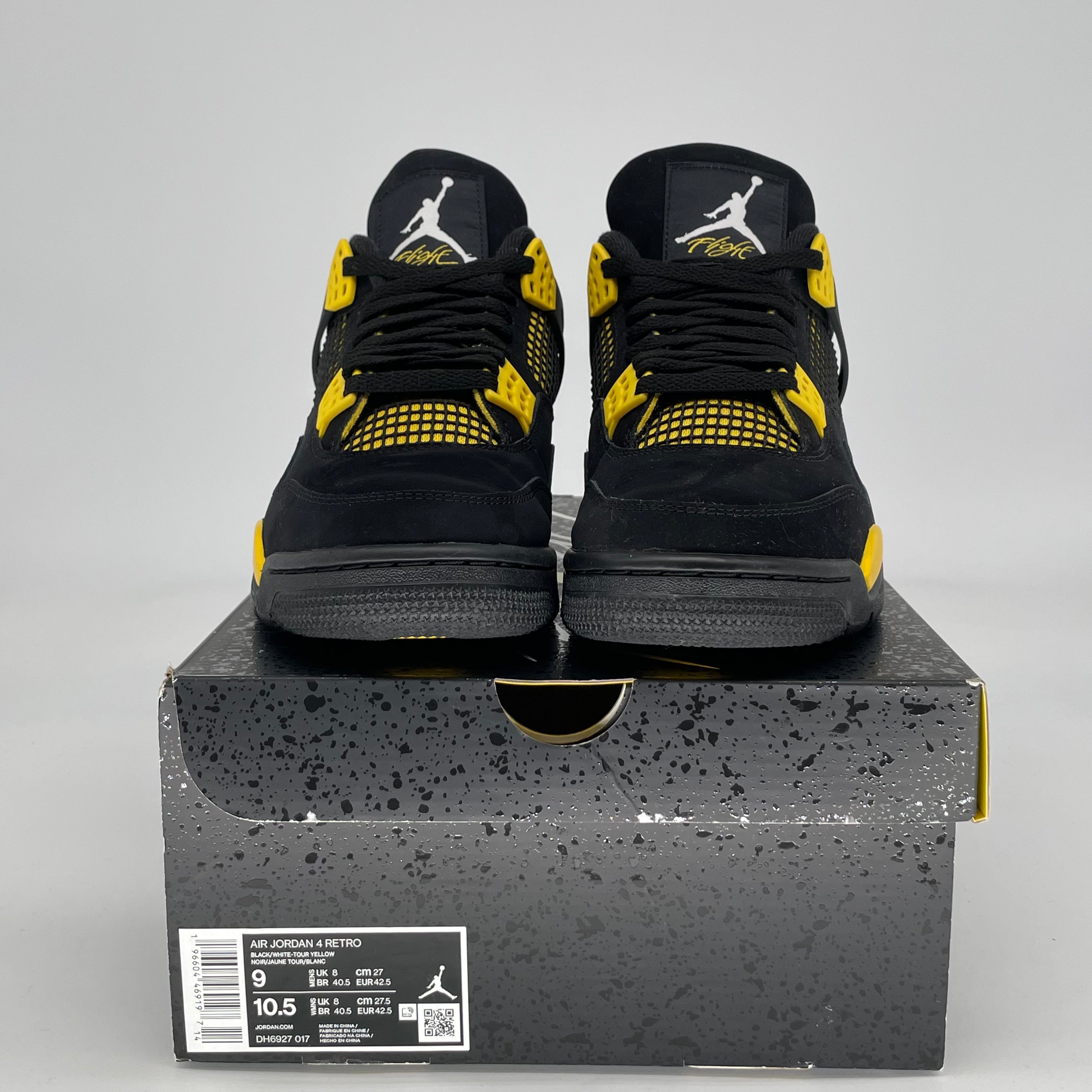 AIR JORDAN 4 THUNDER DH6927-017 SIZE 9/10.5W