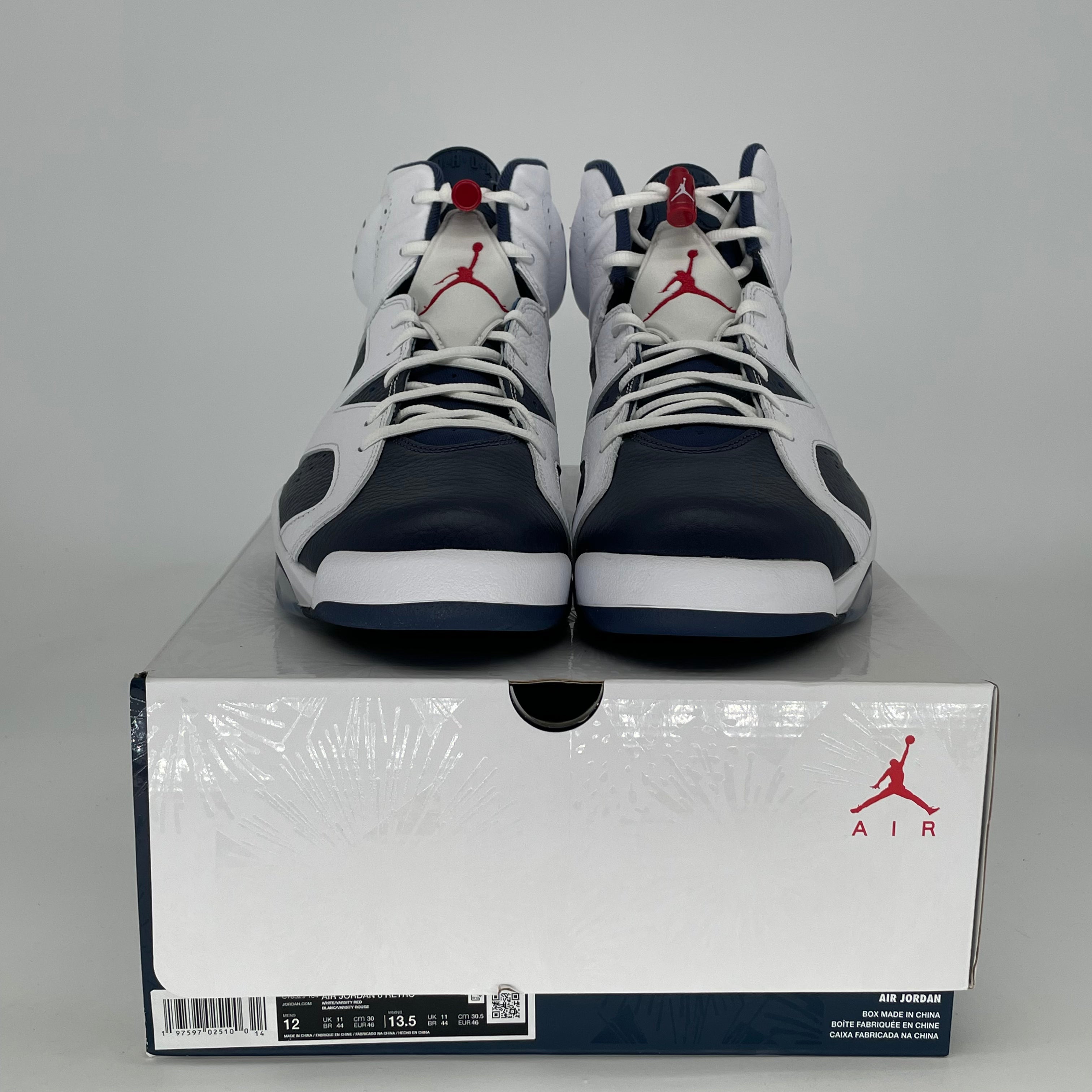 AIR JORDAN 6 OLYMPIC CT8529-164 SIZE 12/13.5W