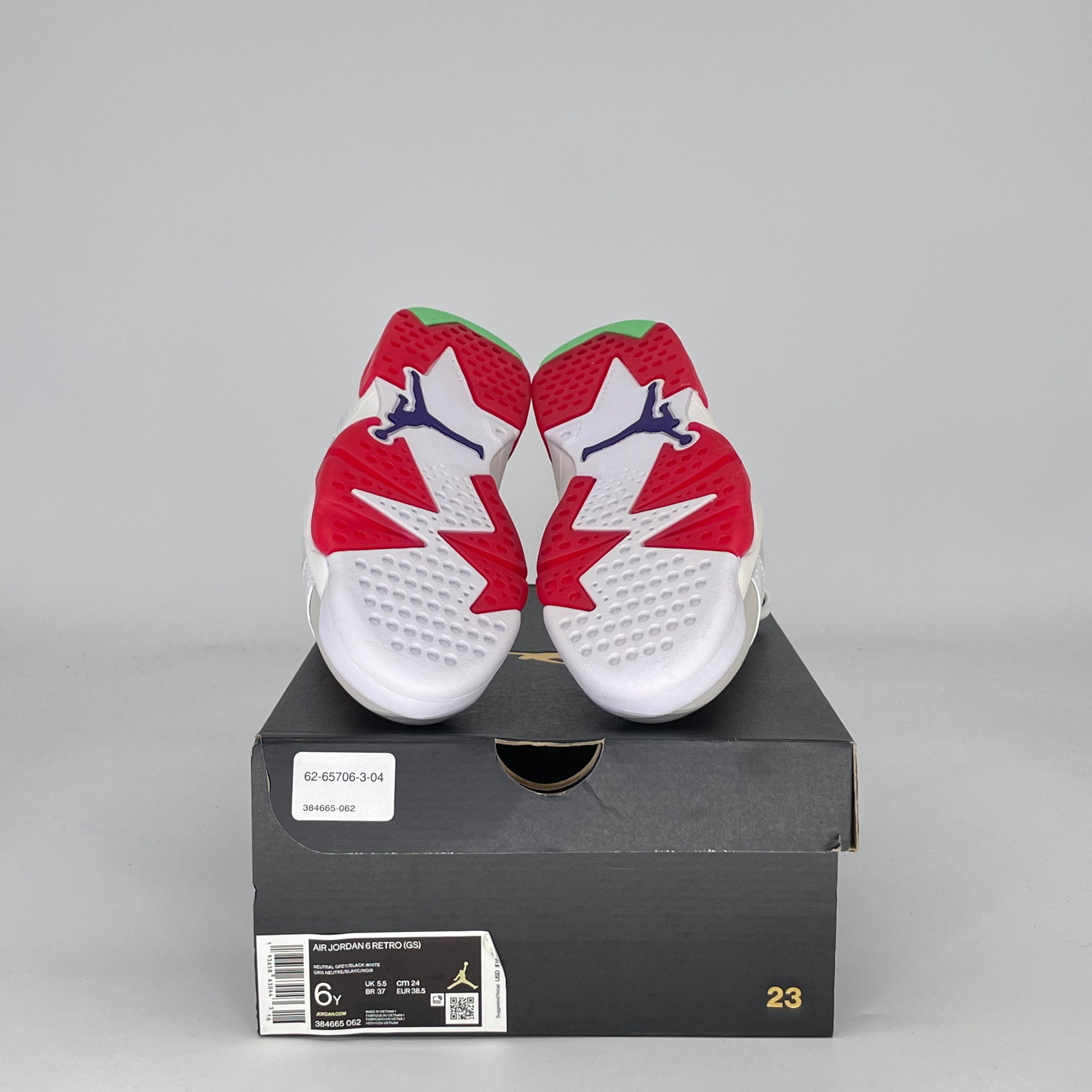 AIR JORDAN 6 HARE 384665-062 SIZE 6/7.5W
