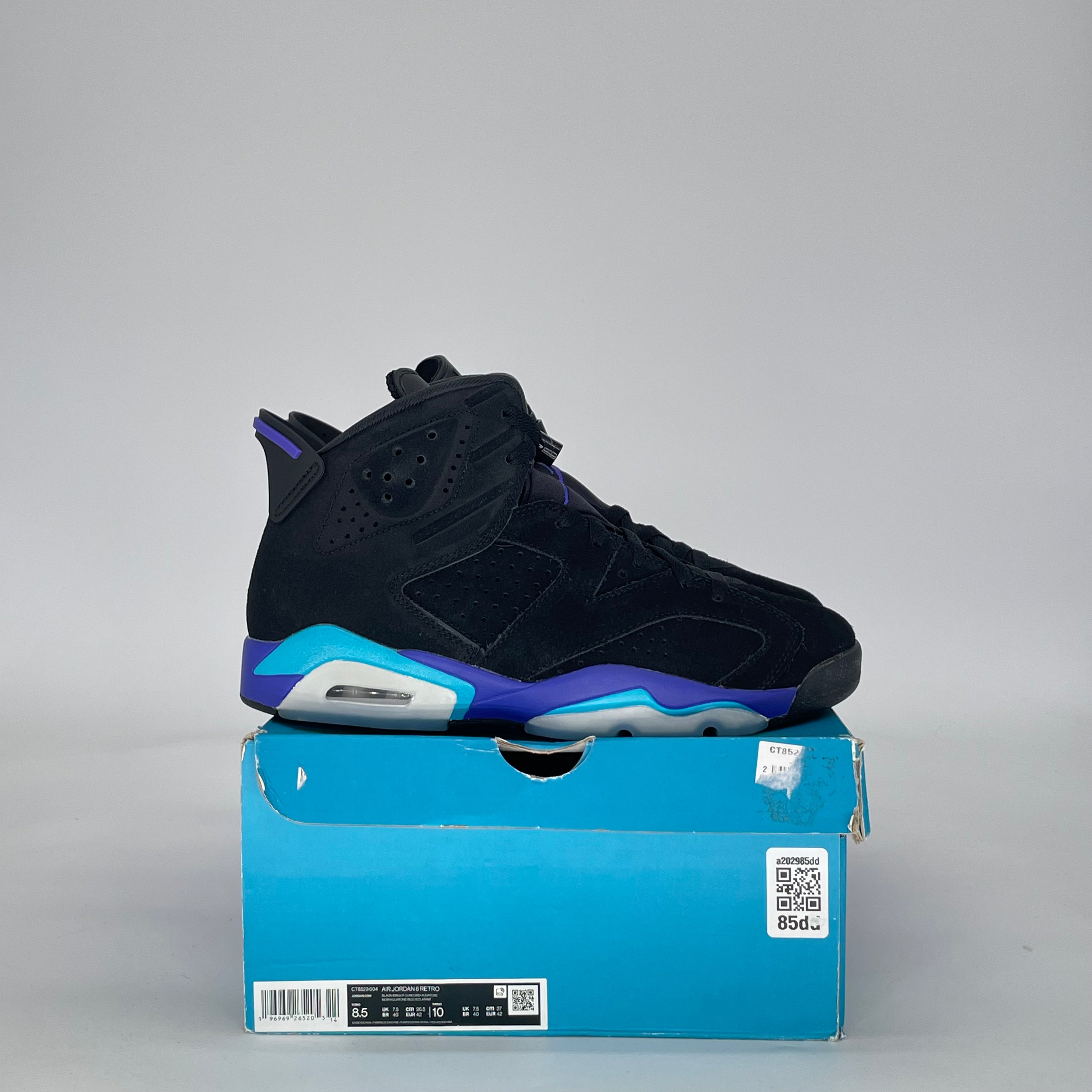 AIR JORDAN 6 AQUA CT8529-004 SIZE 8.5/10W
