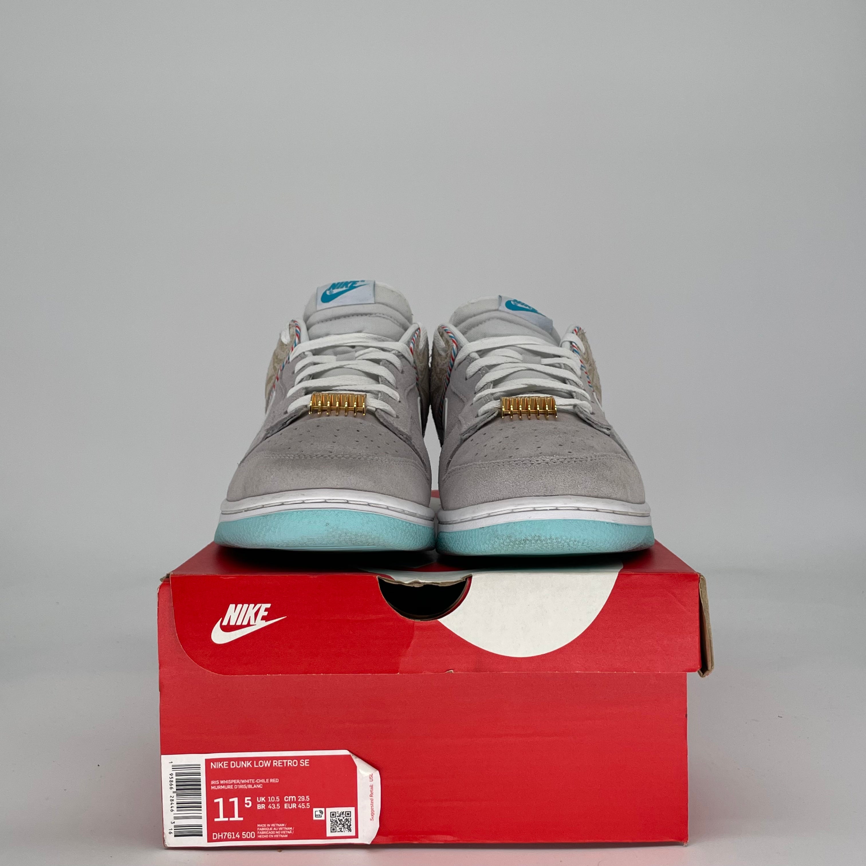 NIKE DUNK LOW BARBER SHOP GREY DH7614-500 SIZE 11.5/13W