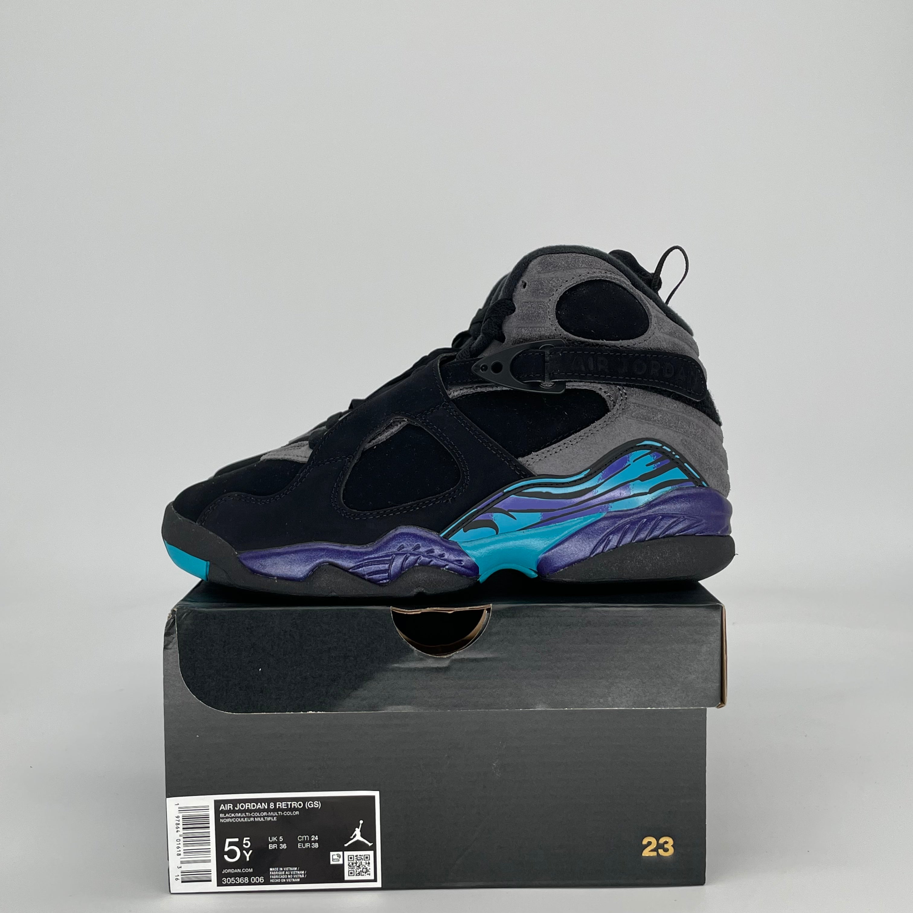 AIR JORDAN 8 AQUA 305368-006 SIZE 5.5/7W