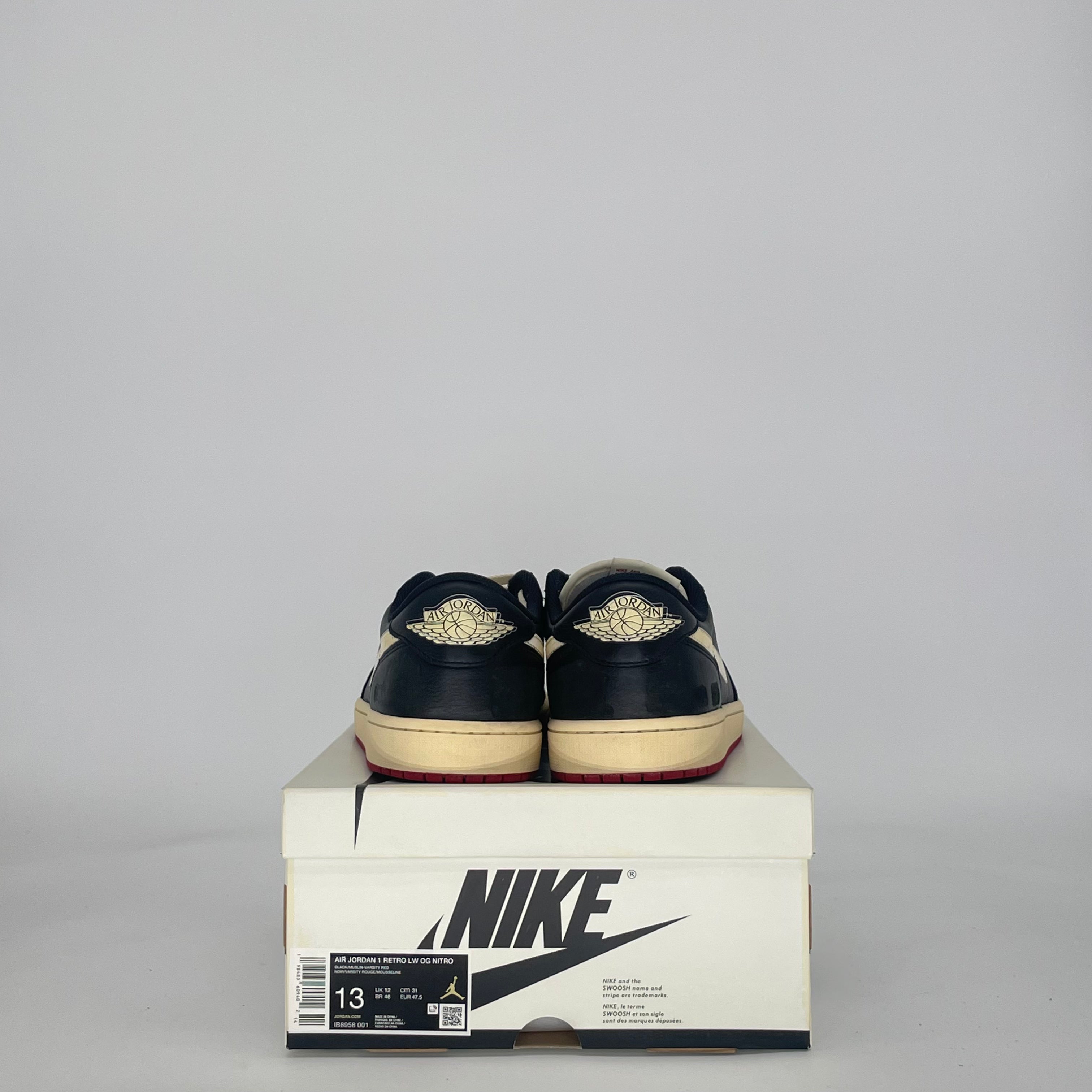 AIR JORDAN 1 LOW NIGEL SYLVESTER BETTER WITH TIME IB8958-001 SIZE 13/14.5W