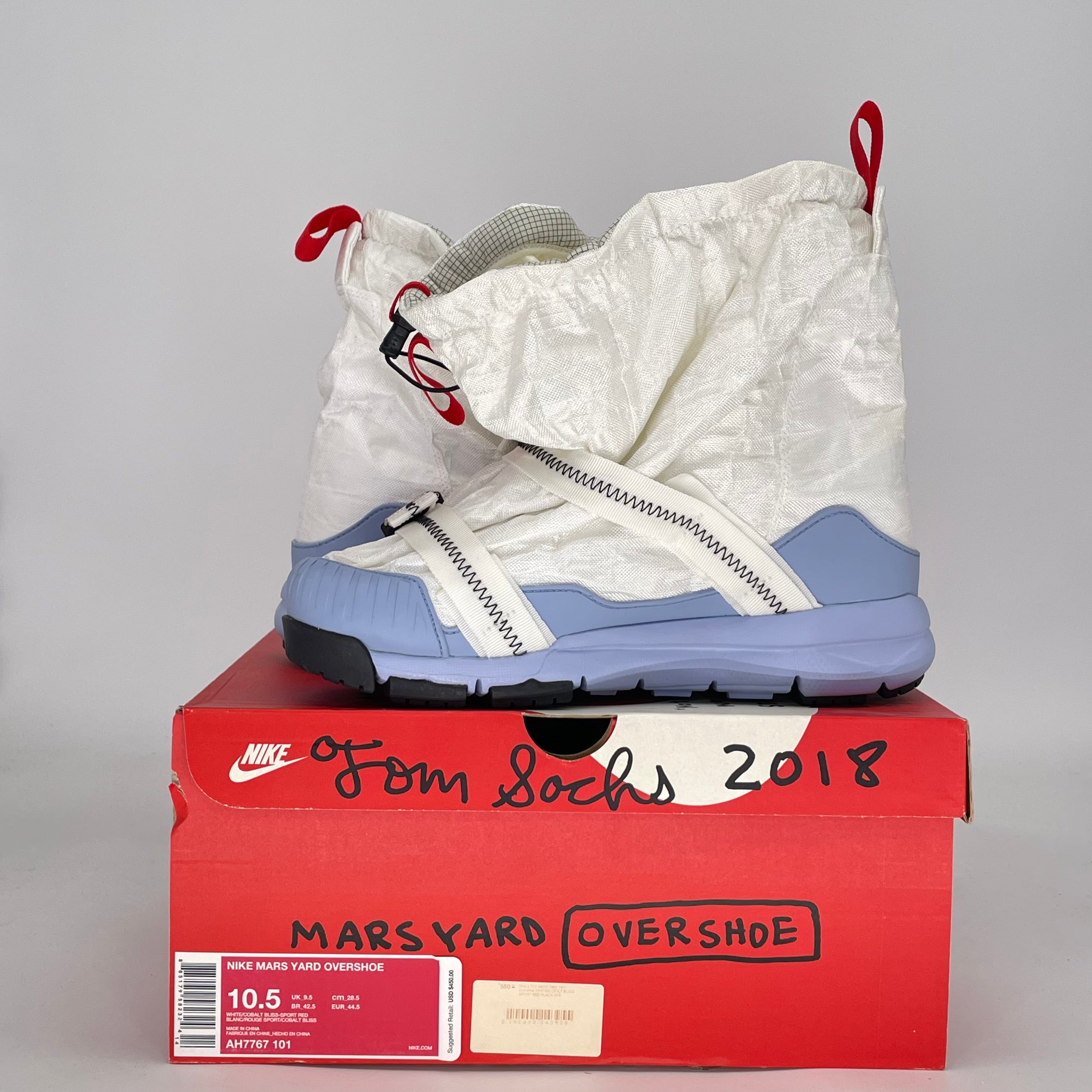 NIKE MARS YARD OVERSHOE TOM SACHS AH7767-101 SIZE 10.5/12W NIKE