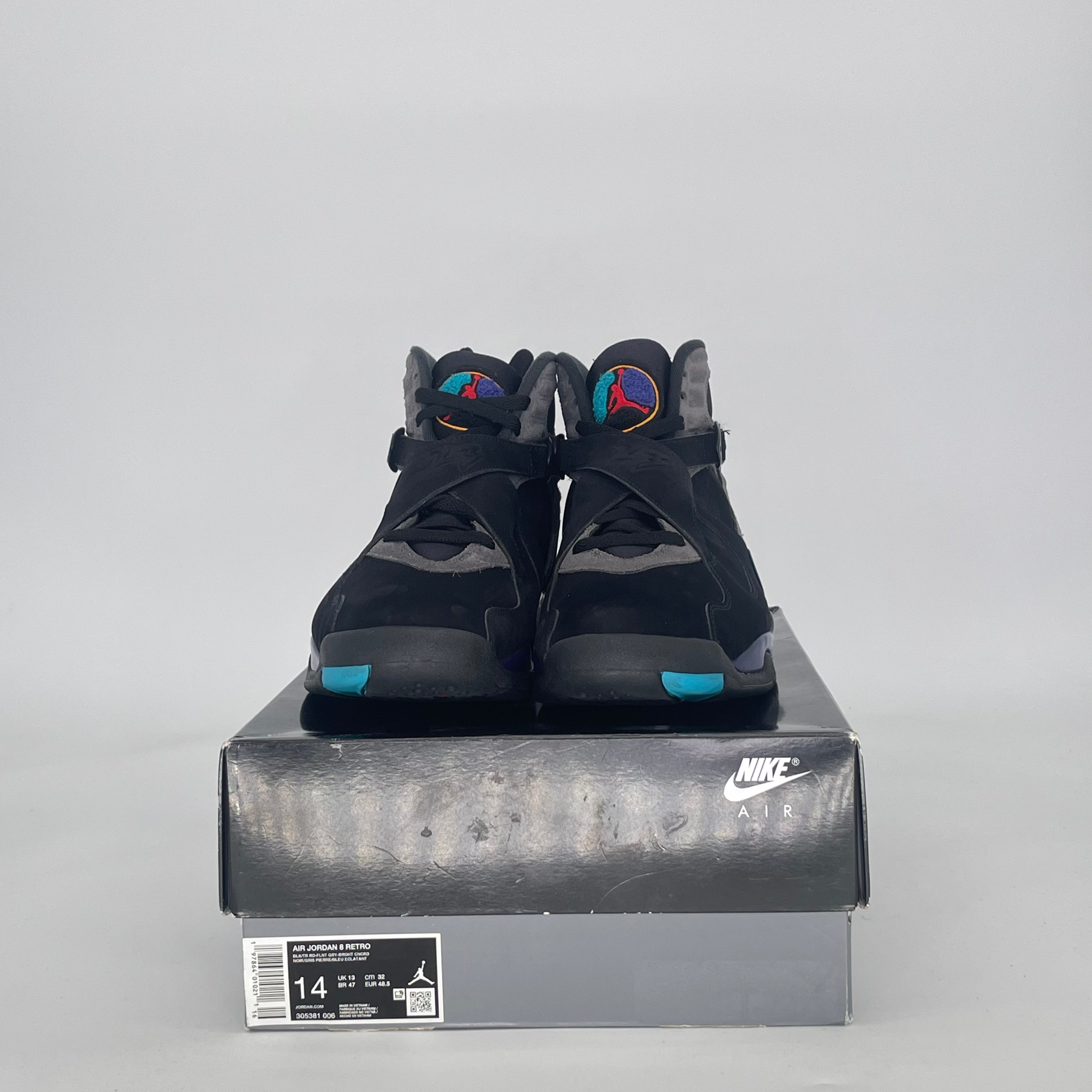 AIR JORDAN 8 AQUA 305381-006 SIZE 14/15.5W