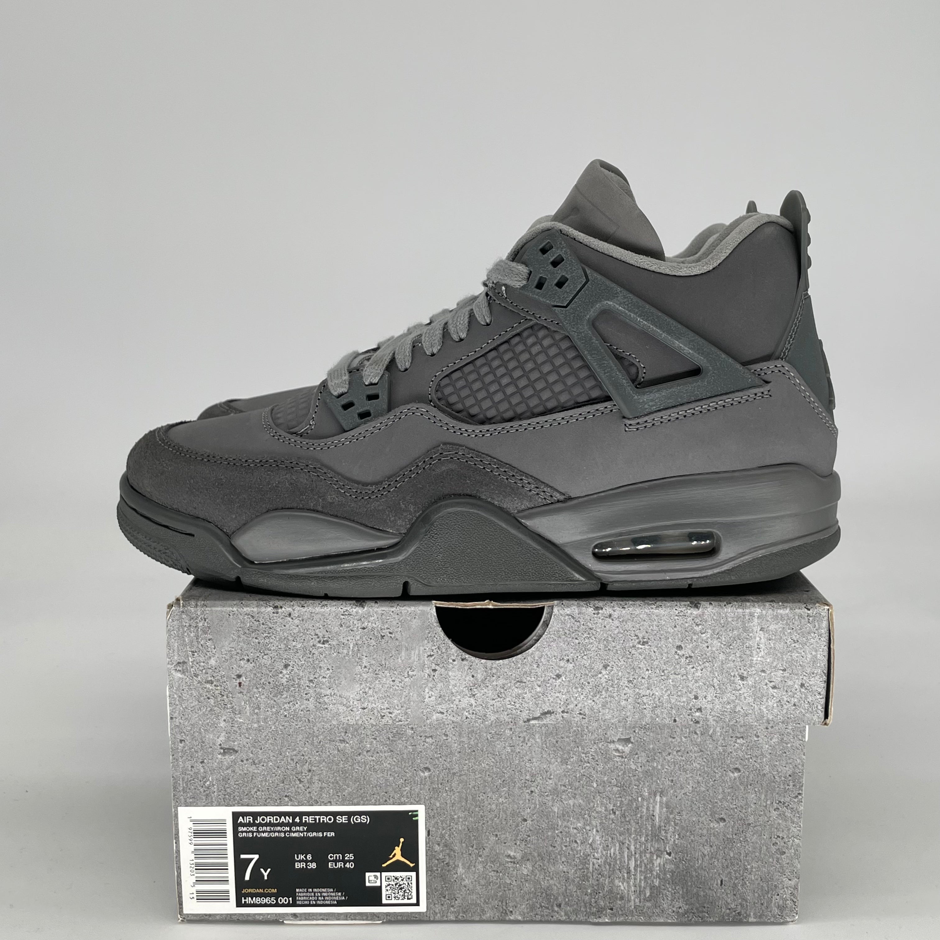 AIR JORDAN 4 WET CEMENT HM8965-001 SIZE 7/8.5W