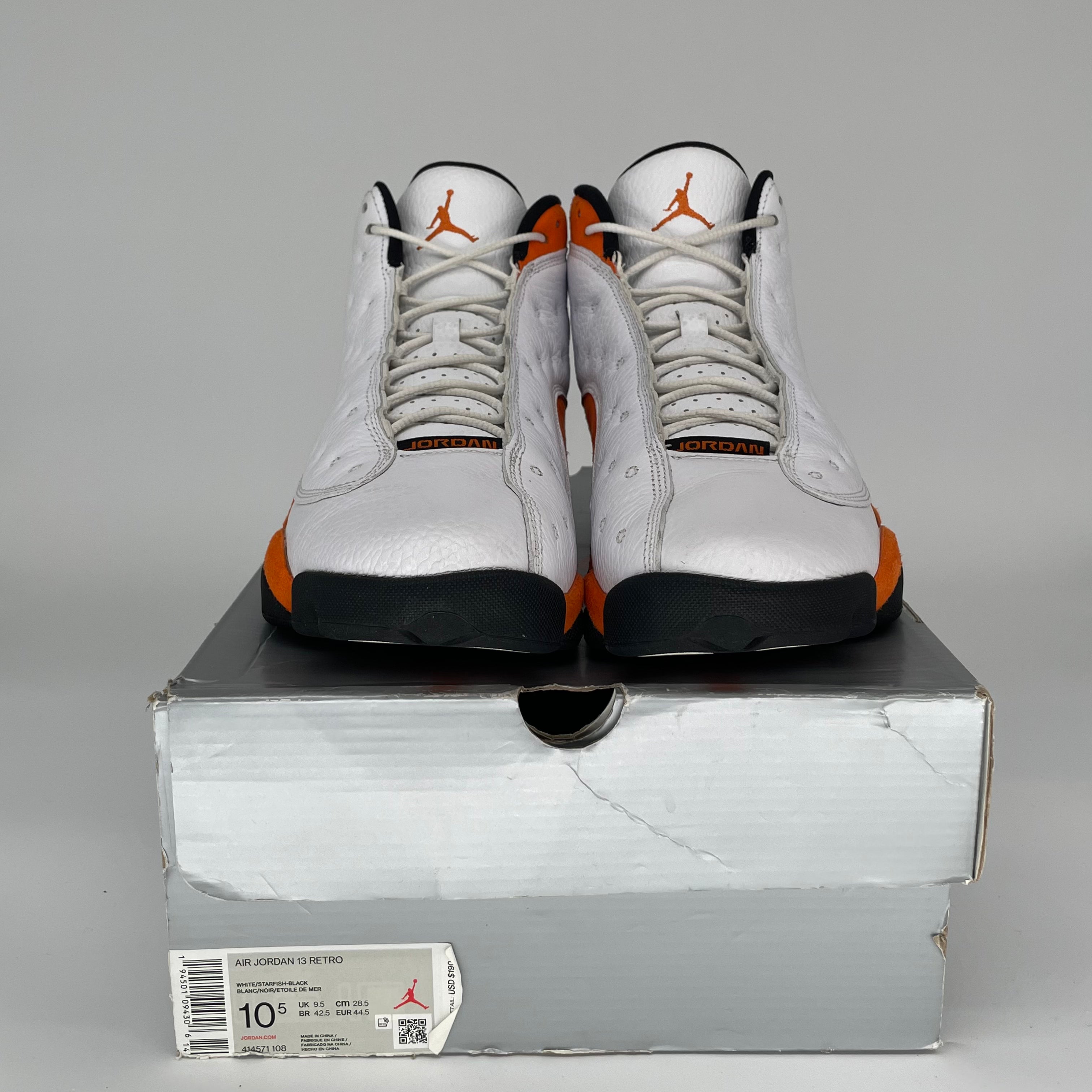 AIR JORDAN 13 STARFISH 414571-108 SIZE 10.5/12W