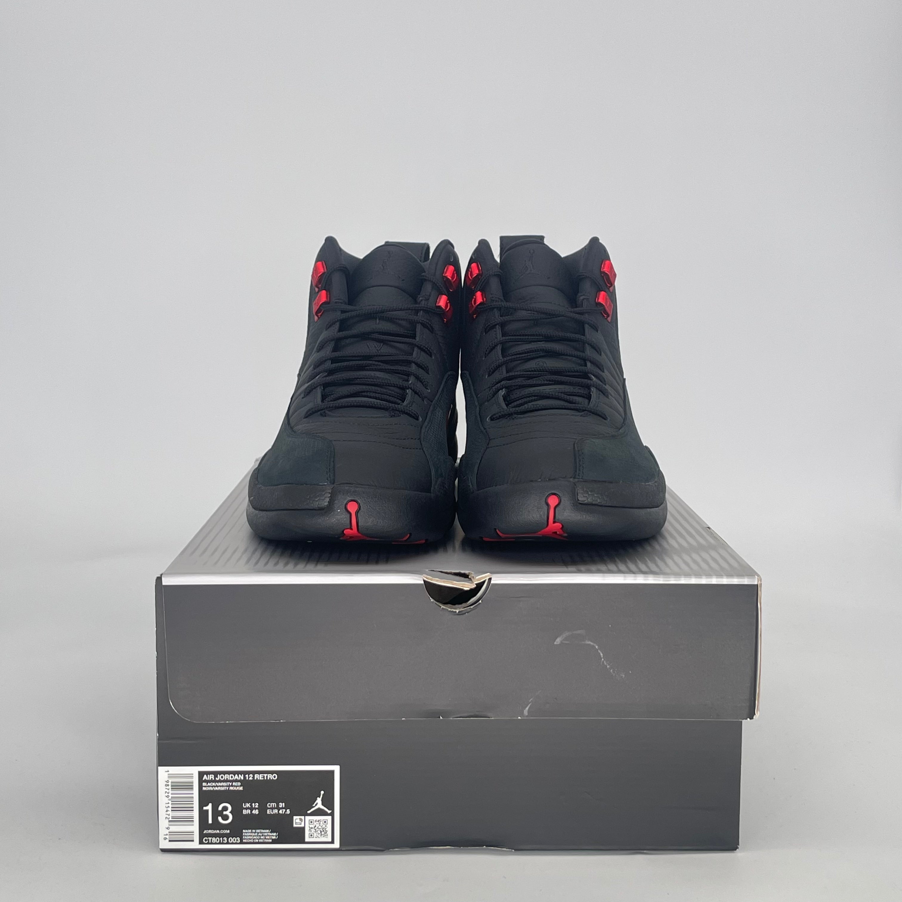 AIR JORDAN 12 BLOODLINE CT8013-003 SIZE 13/14.5W