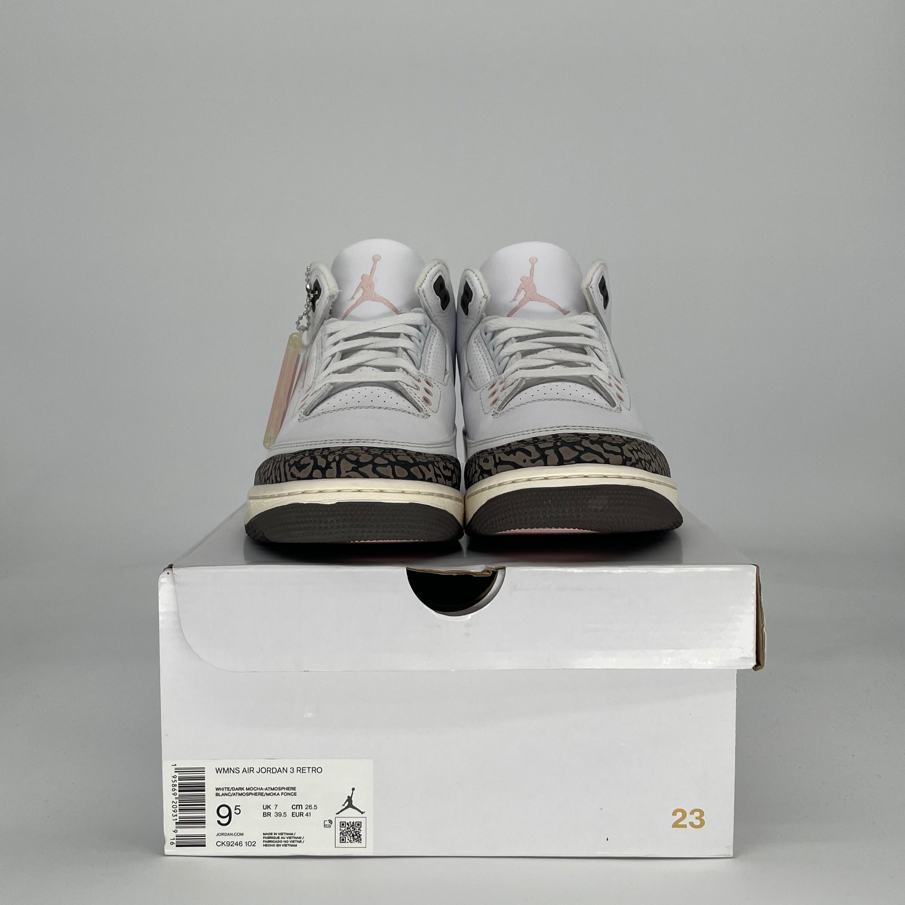 AIR JORDAN 3 NEAPOLITAN DARK MOCHA W CK9246-102 SIZE 8/9.5W