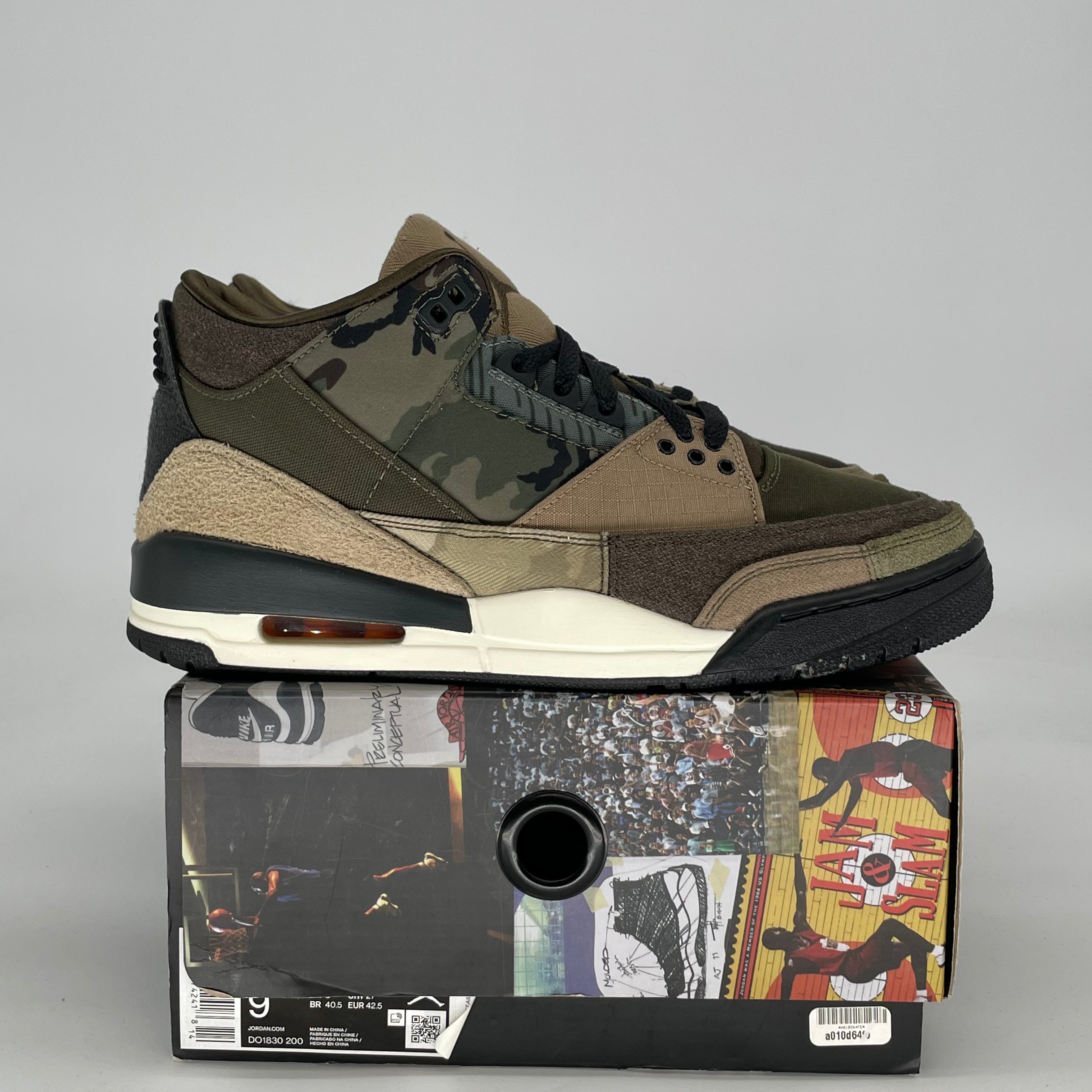 AIR JORDAN 3 PATCHWORK CAMO DO1830-200 SIZE 9/10.5W