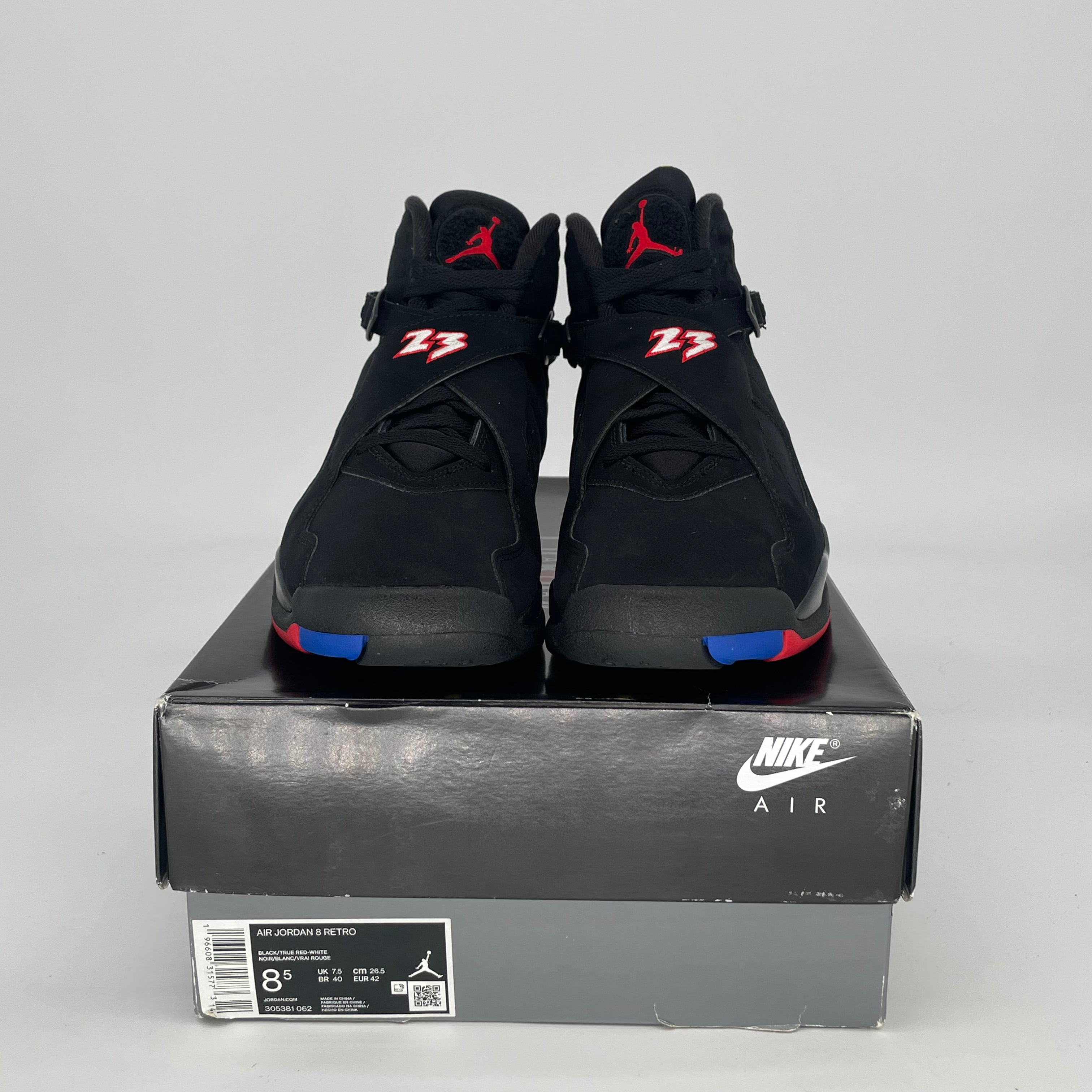 AIR JORDAN 8 PLAYOFFS 305381-062 SIZE 8.5/10W