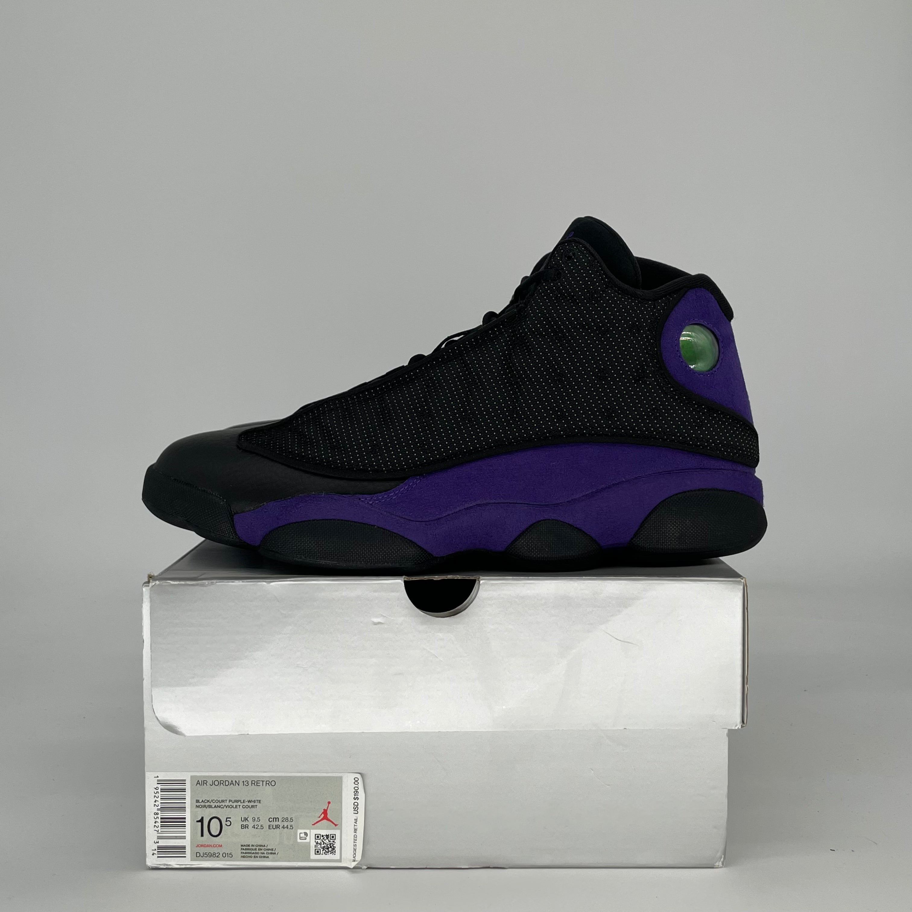 AIR JORDAN 13 COURT PURPLE DJ5982-015 SIZE 10.5/12W