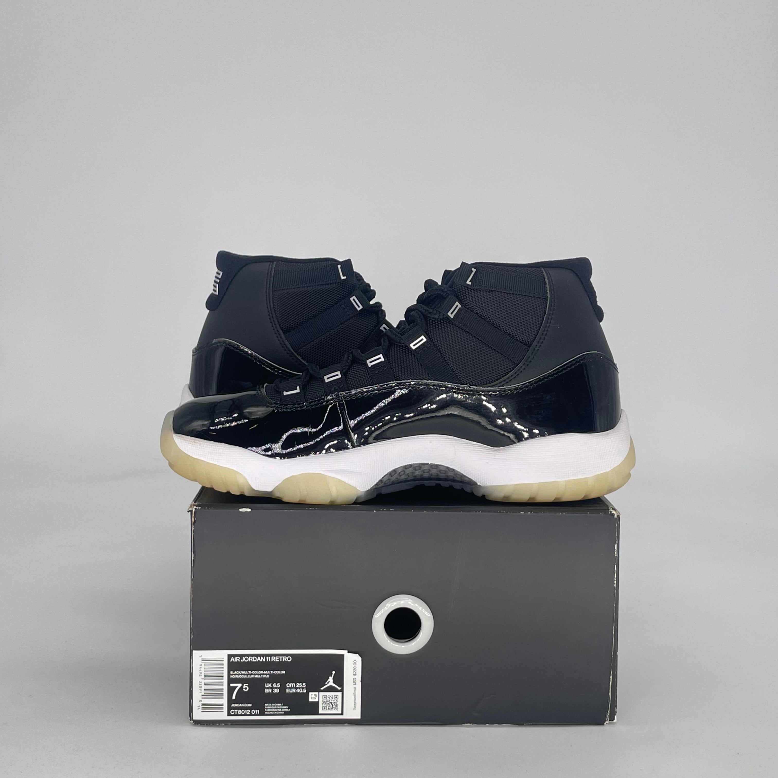 AIR JORDAN 11 JUBILEE 25TH ANNIVERSARY CT8012-011 SIZE 7.5/9W MENS