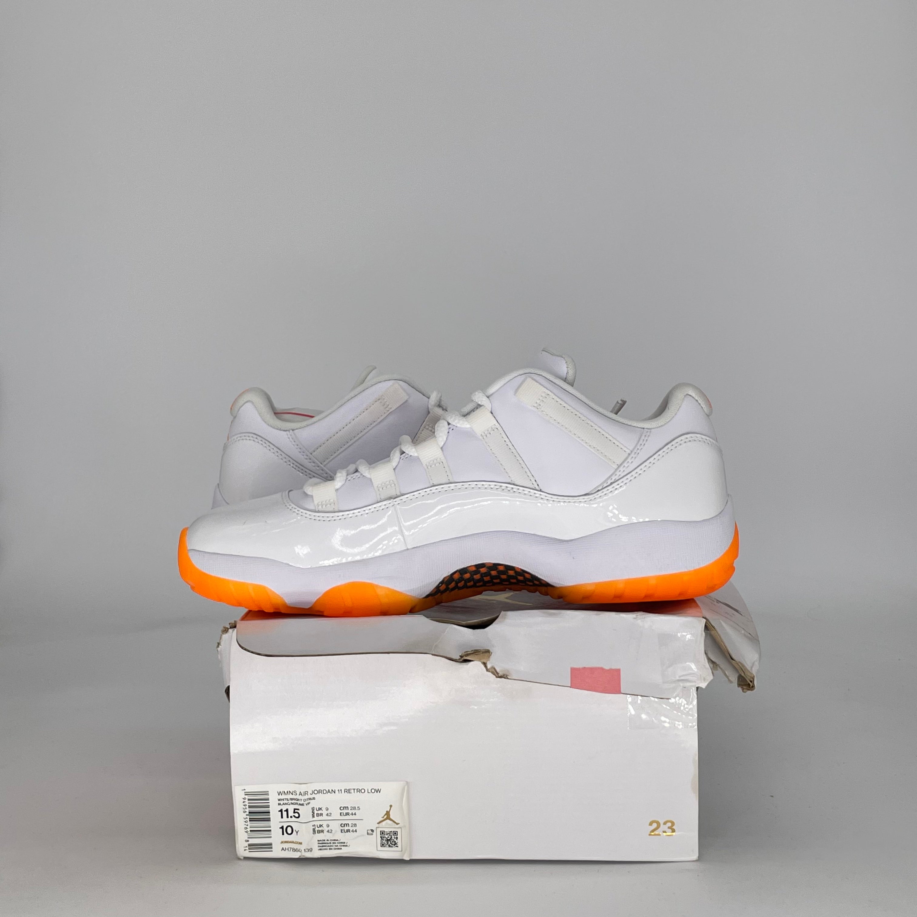 AIR JORDAN 11 LOW CITRUS (2021) AH7860-139 SIZE 10/11.5W
