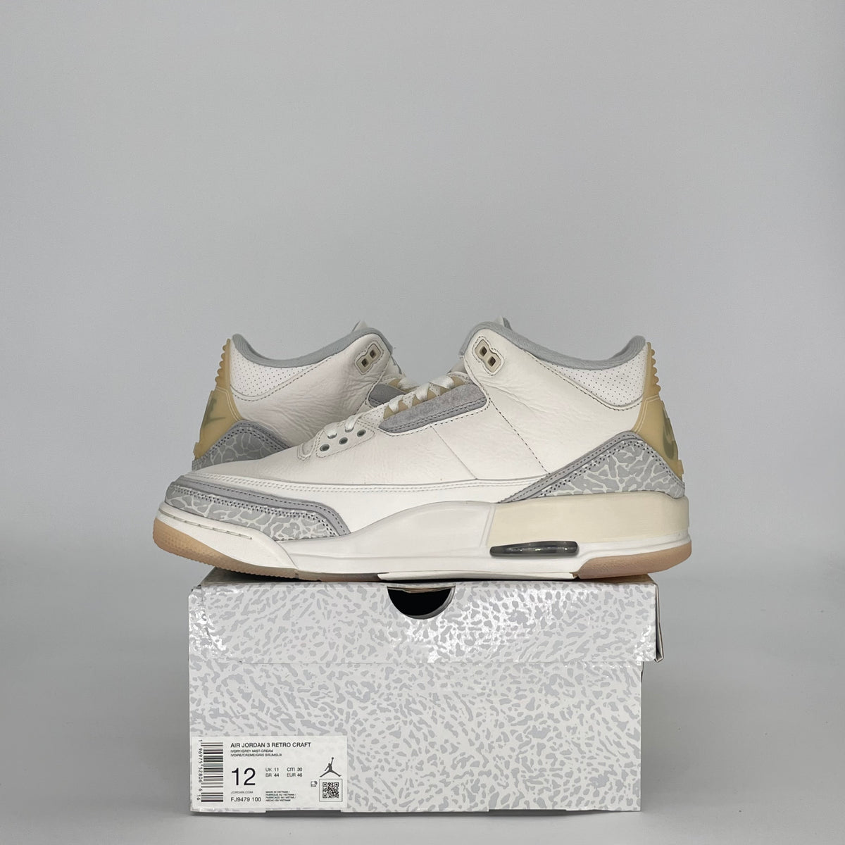 Jordan 3 Retro Craft Ivory