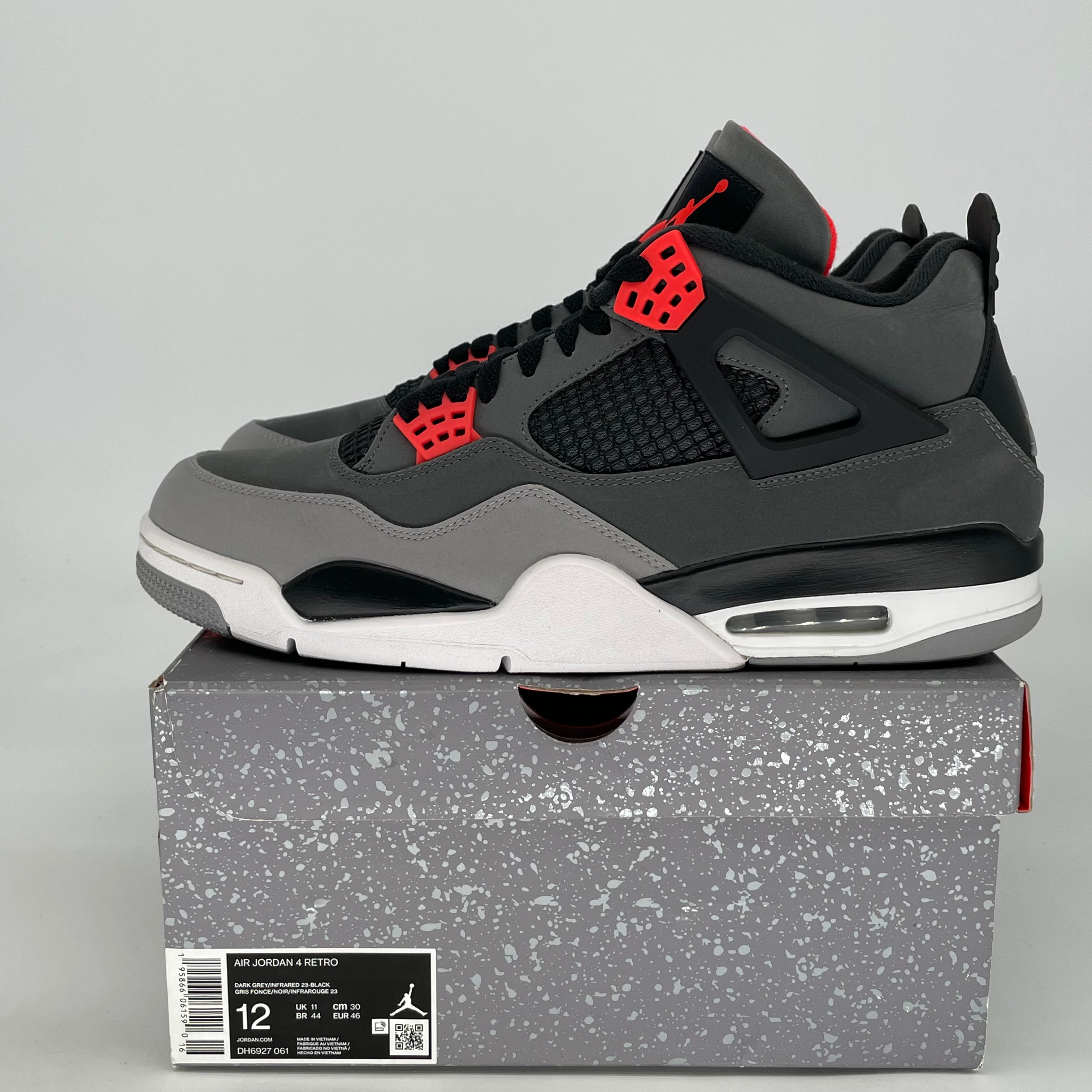 AIR JORDAN 4 INFRARED DH6927-061 SIZE 12/13.5W