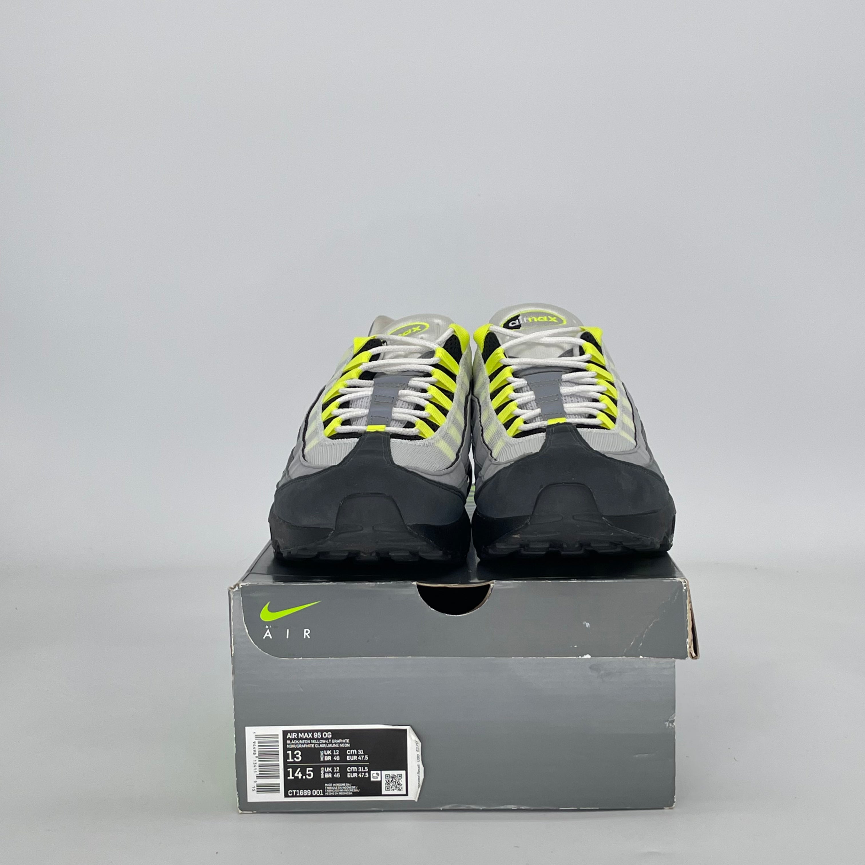 NIKE AIR MAX 95 OG NEON (2020) CT1689-001 SIZE 13/14.5W
