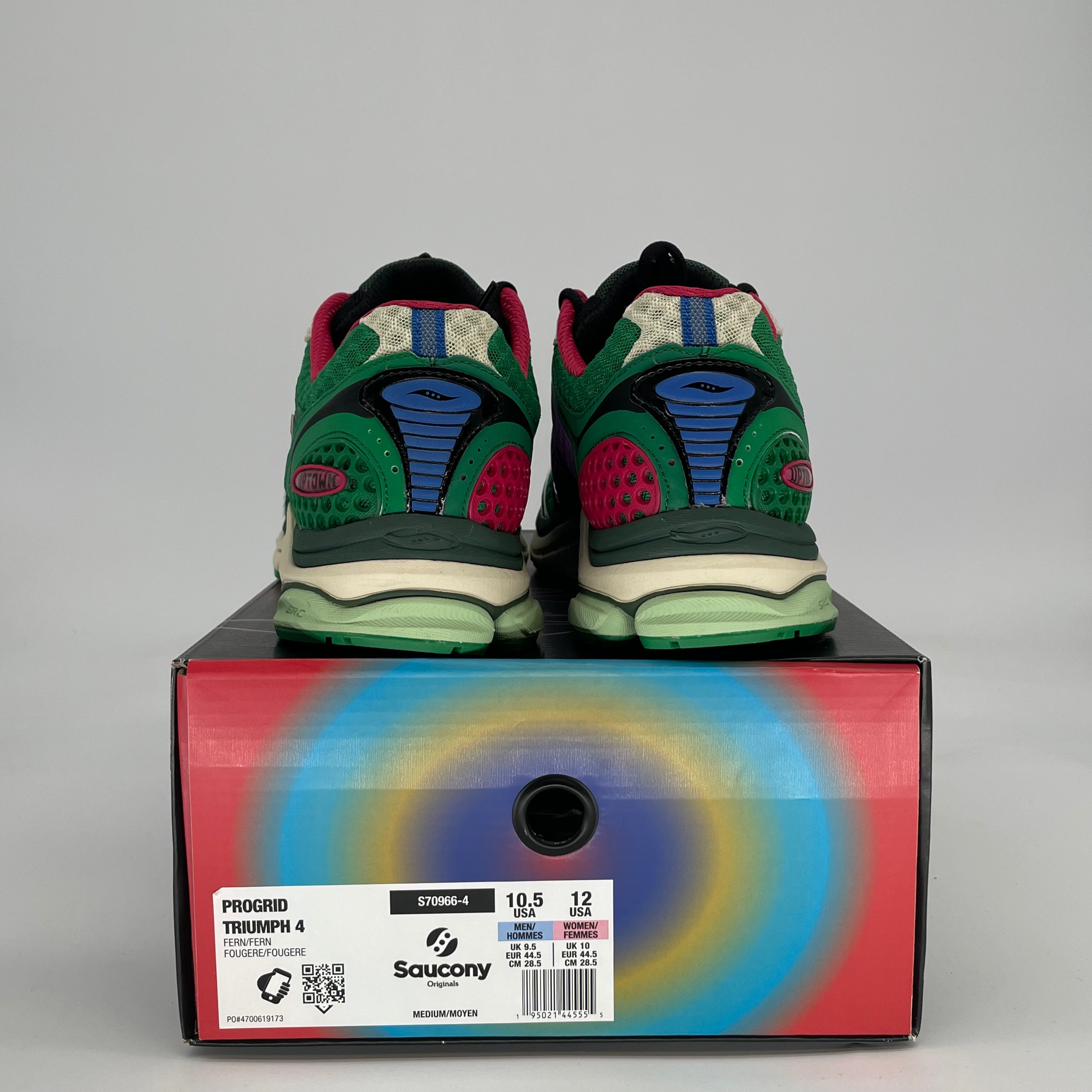 SAUCONY PROGRID TRIUMPH 4 JAE TIPS FLOWERS GROW UPTOWN SUGAR MAPLE S70966-4 SIZE 10.5/12W