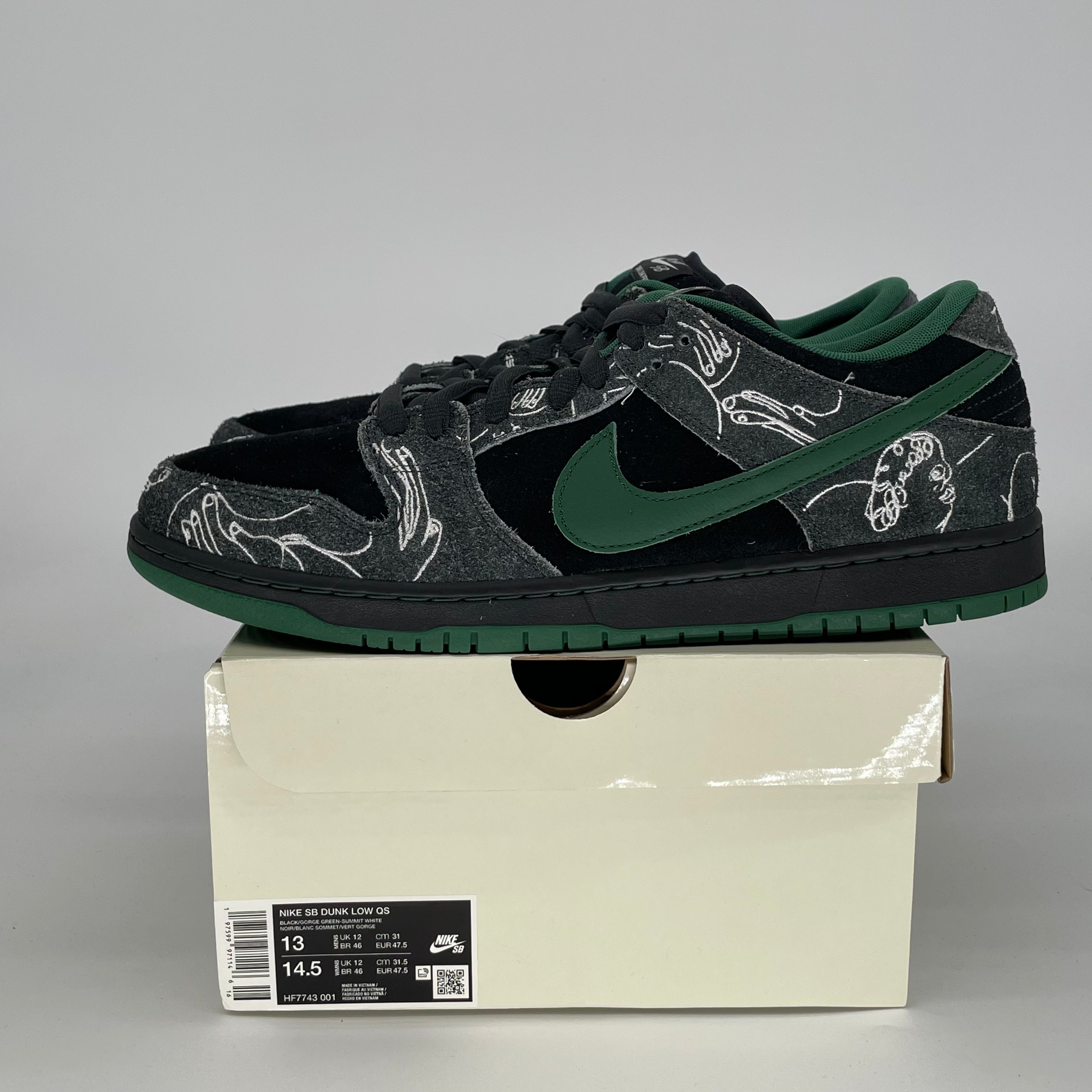 NIKE SB DUNK LOW THERE SKATEBOARDS HF7743-001 SIZE 13/14.5W
