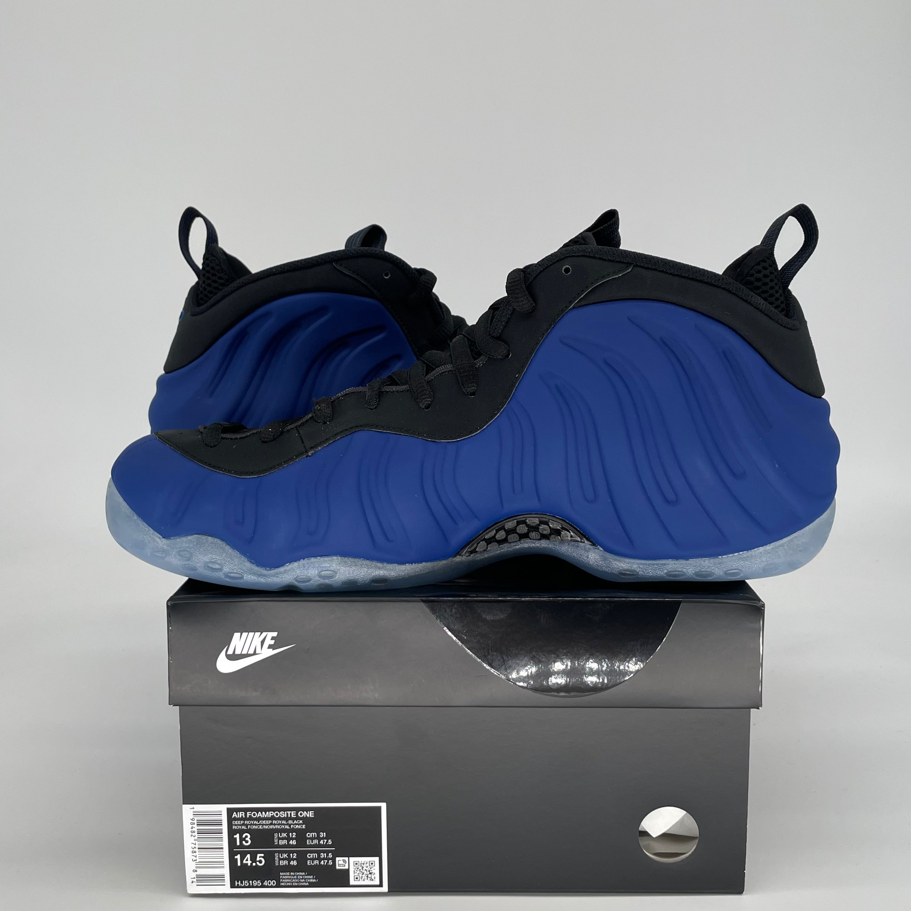 NIKE AIR FOAMPOSITE ONE DEEP ROYAL HJ5195-400 SIZE 13/14.5W