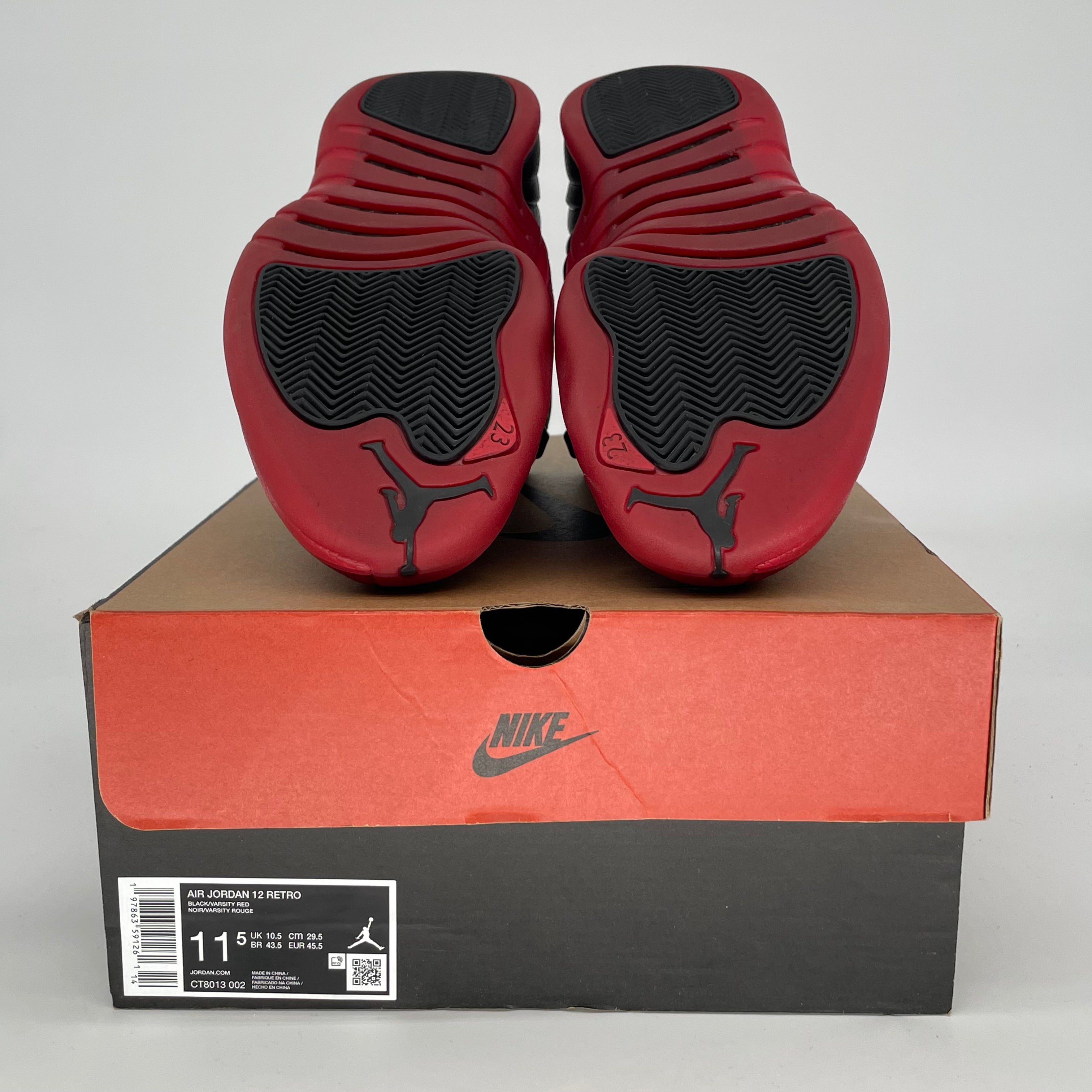 AIR JORDAN 12 FLU GAME CT8013-002 SIZE 11.5/13W