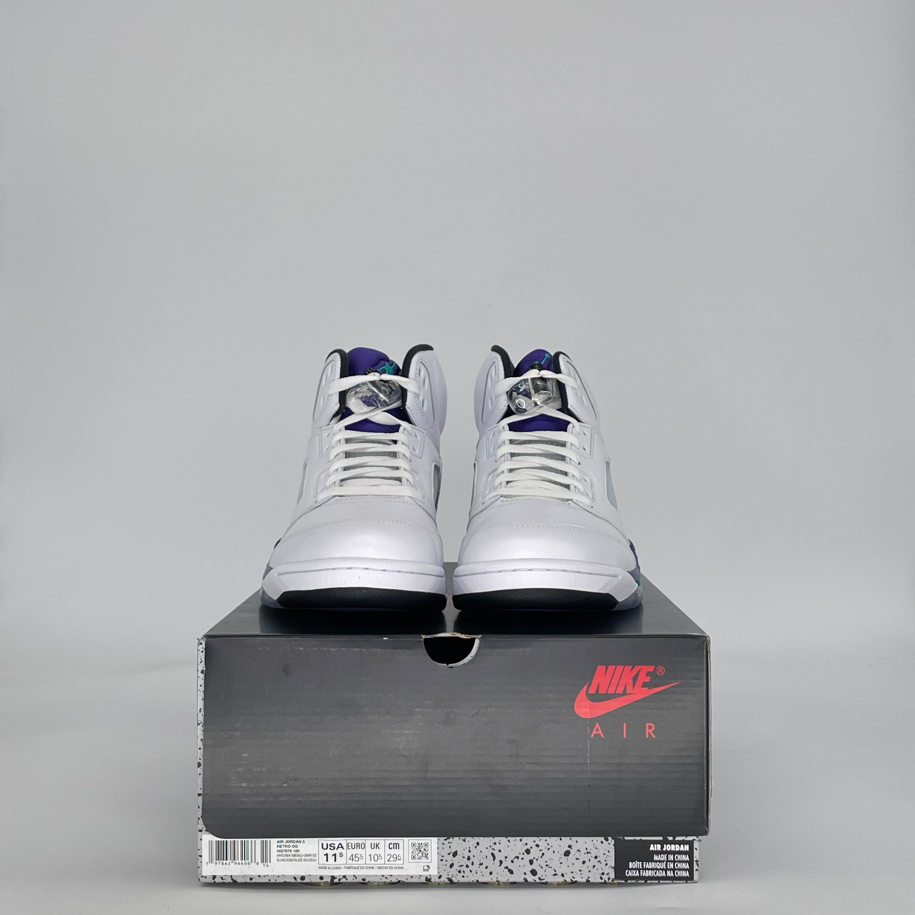 AIR JORDAN 5 GRAPE HQ7978-100 SIZE 11.5/13W