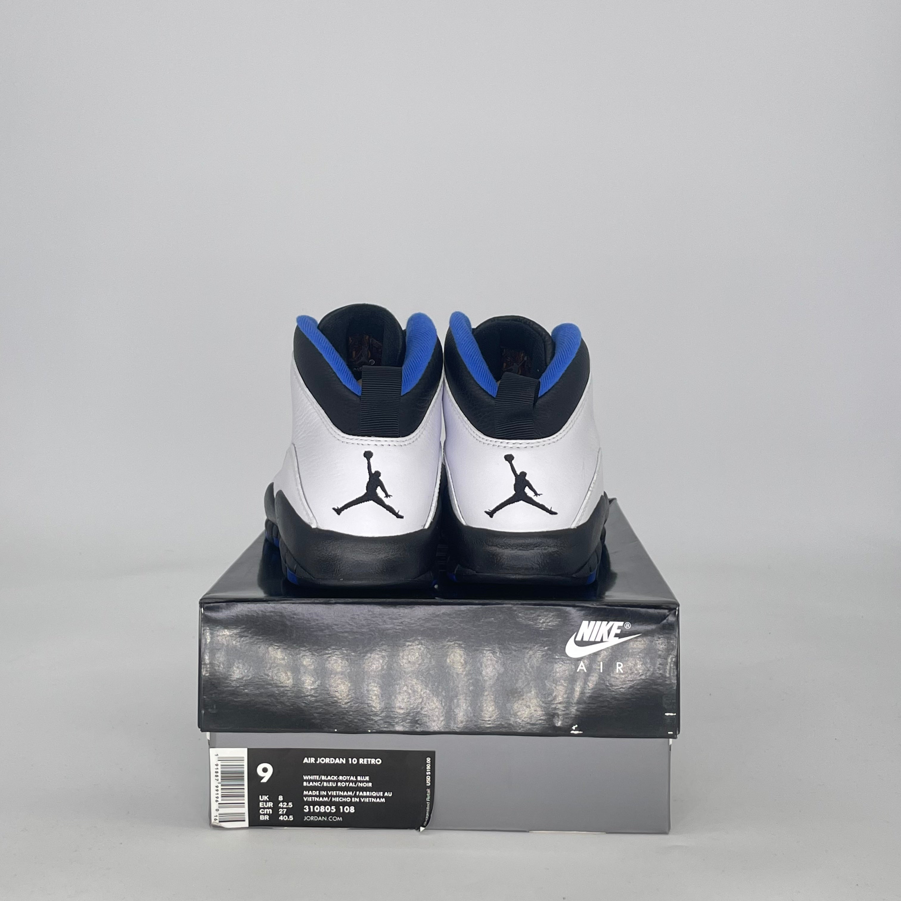 AIR JORDAN 10 ORLANDO 310805-108 SIZE 9/10.5W