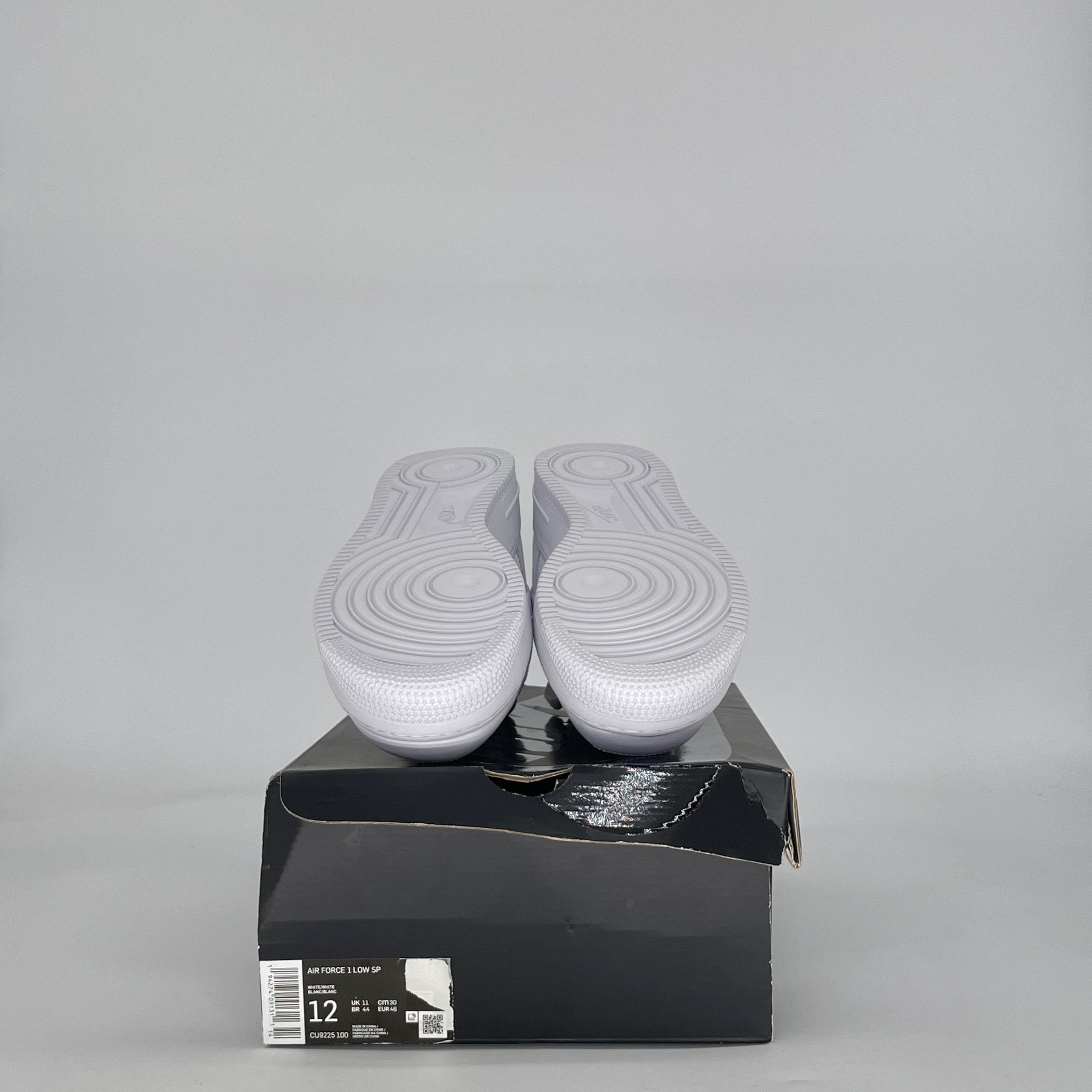 NIKE AIR FORCE 1 LOW SUPREME WHITE CU9225-100 SIZE 12/13.5W