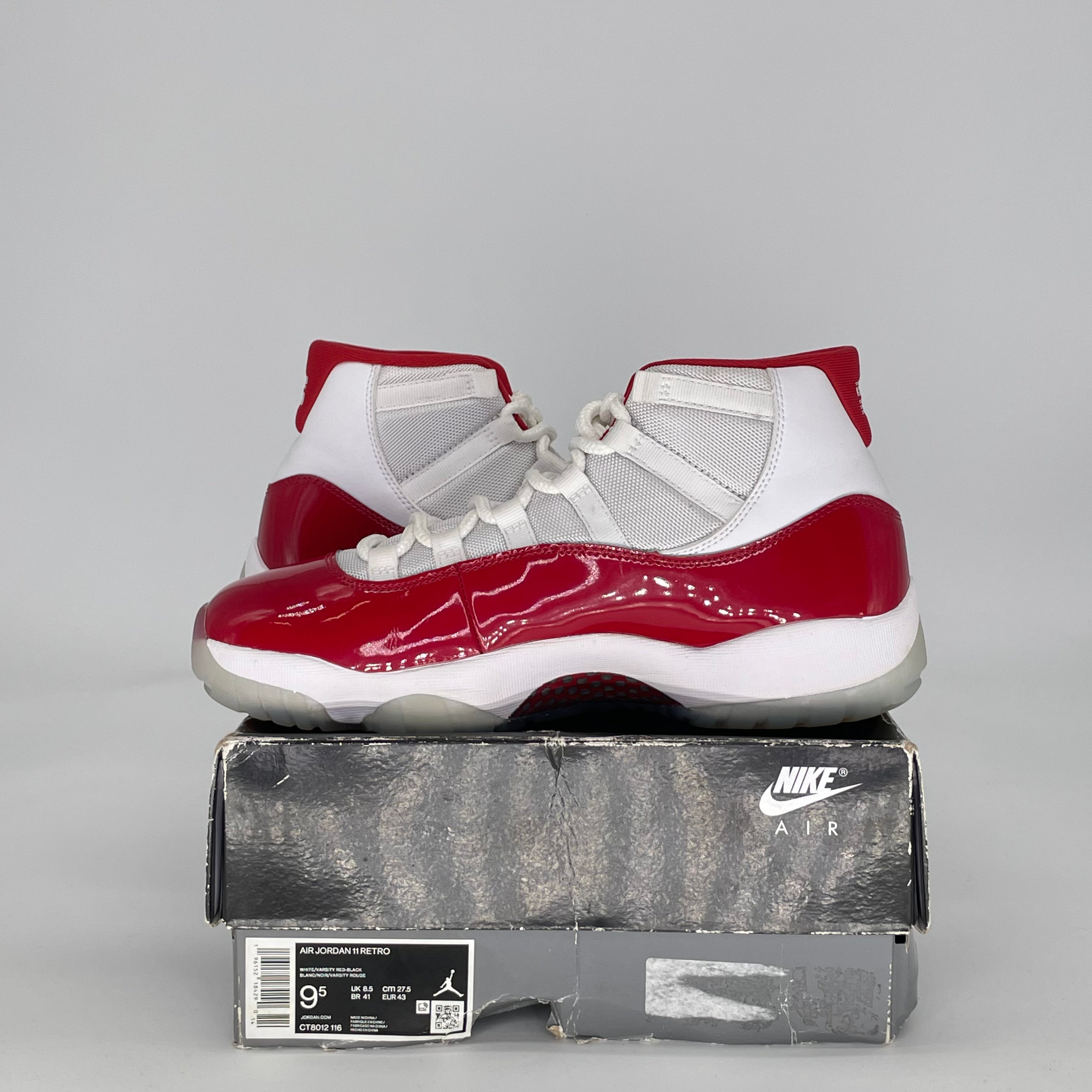 AIR JORDAN 11 CHERRY (2022) CT8012-116 SIZE 9.5/11W