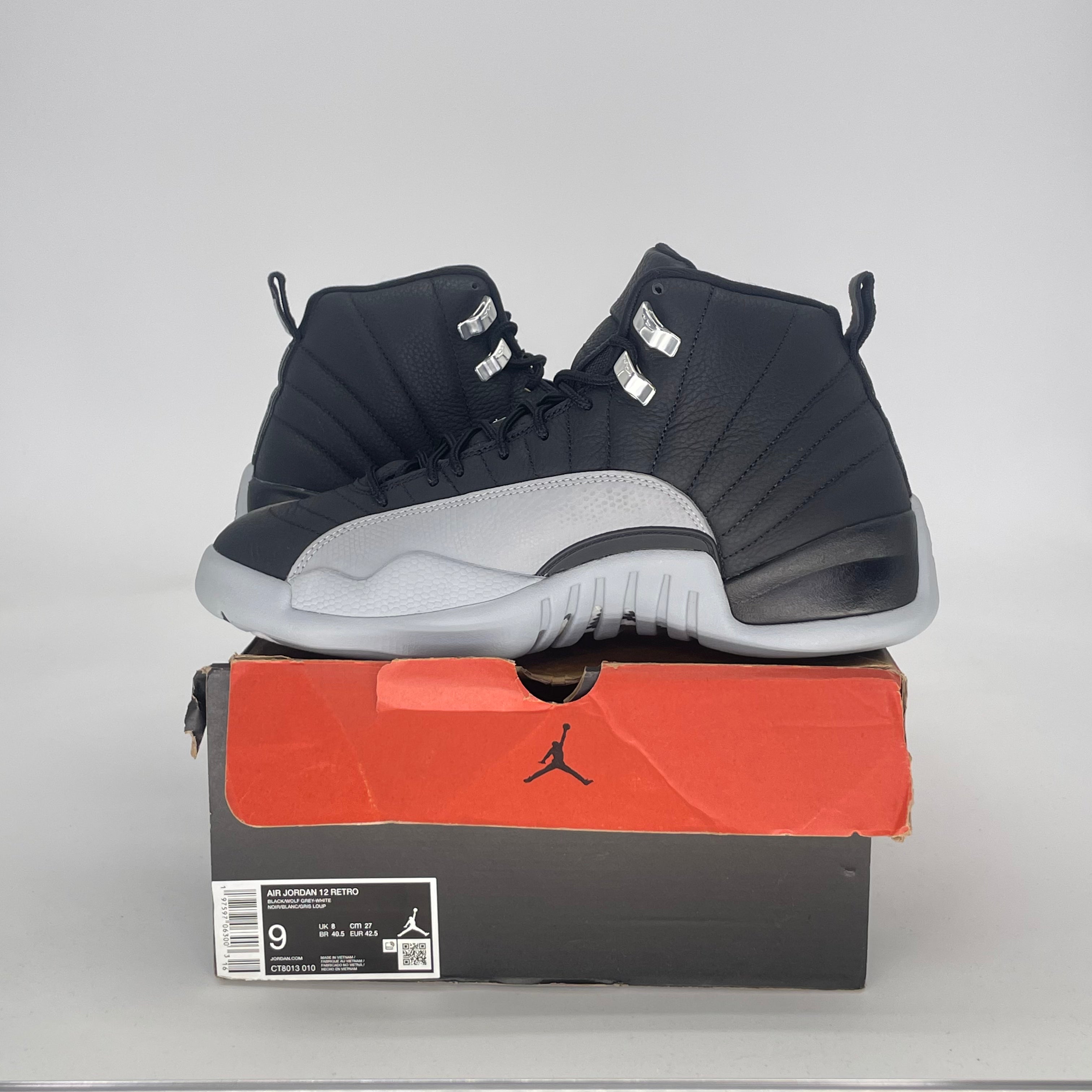 AIR JORDAN 12 BARONS CT8013-010 SIZE 9/10.5W