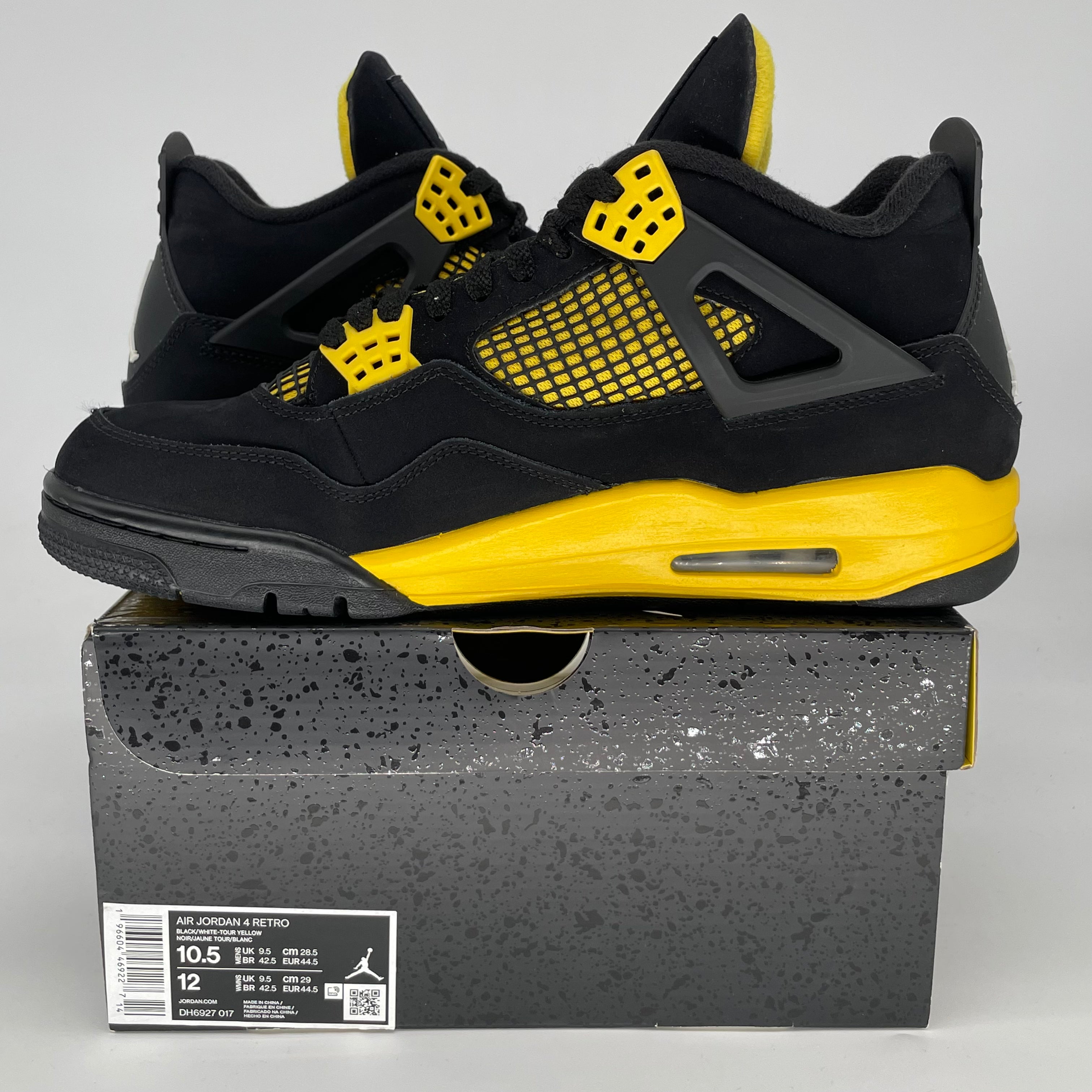 AIR JORDAN 4 THUNDER DH6927-017 SIZE 10.5/12W