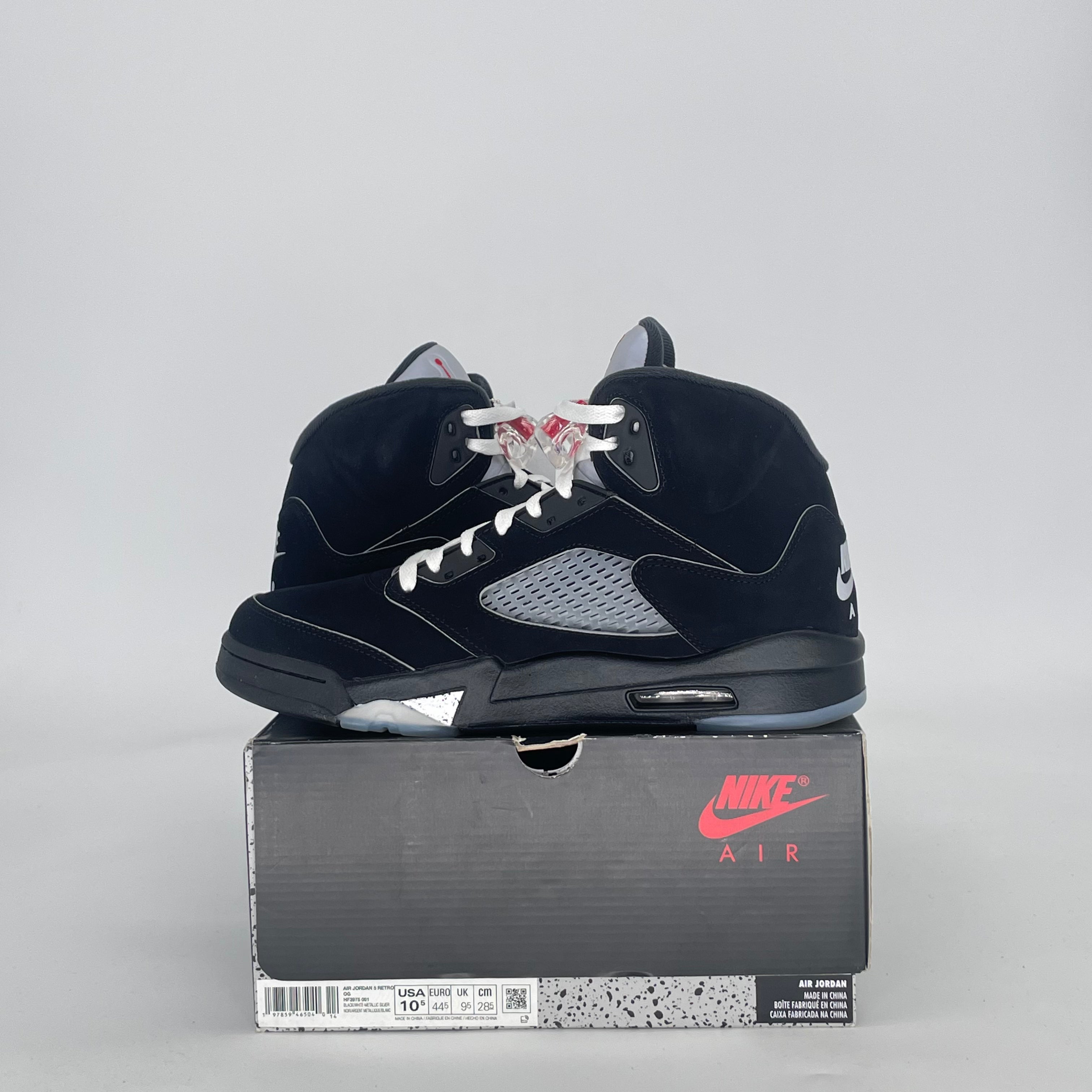 AIR JORDAN 5 BLACK METALLIC REIMAGINED HF3975-001 SIZE 10.5/12W