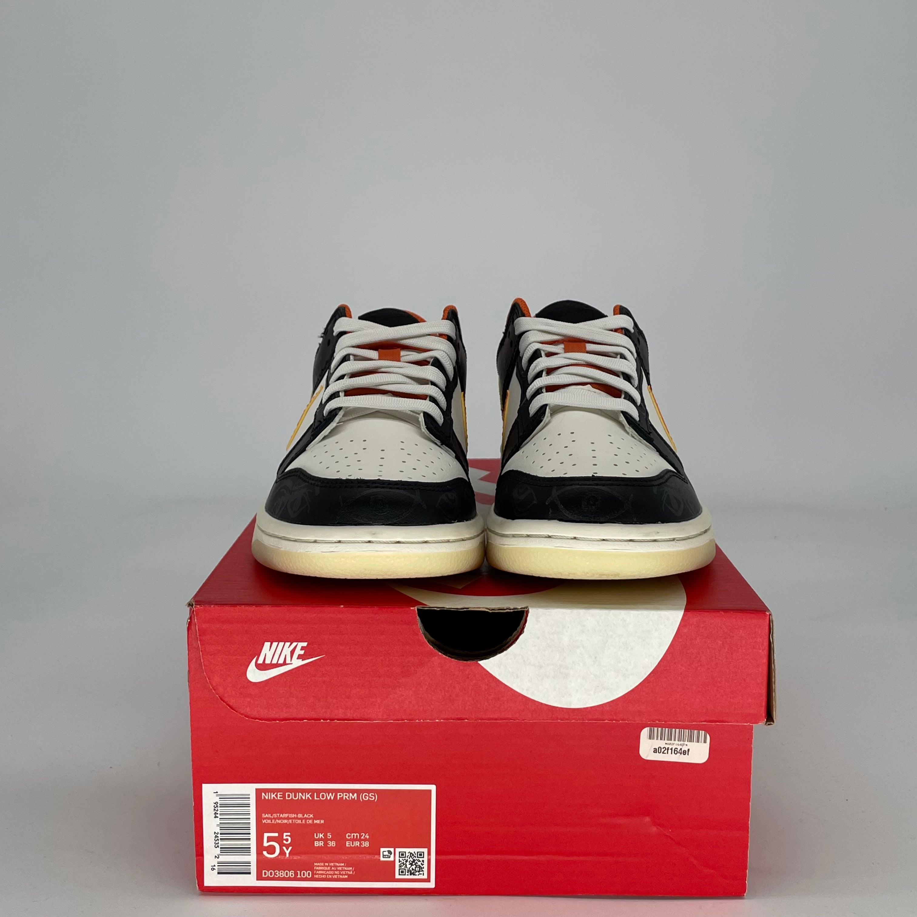 NIKE DUNK LOW HALLOWEEN DO3806-100 SIZE 5.5/7W