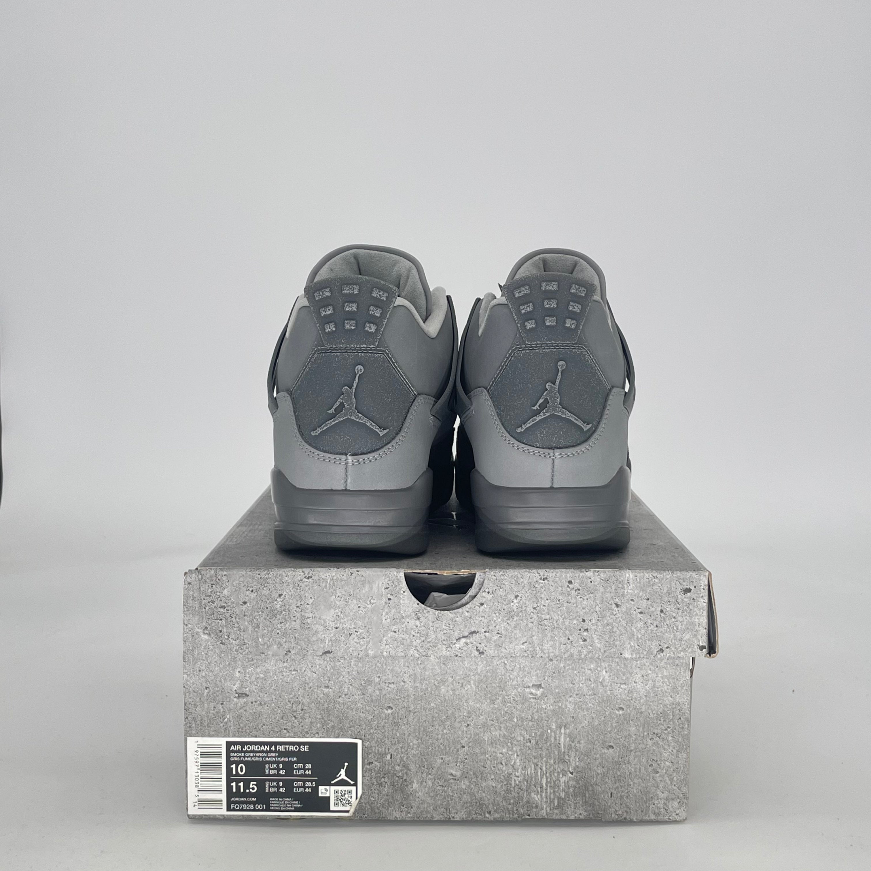 AIR JORDAN 4 PARIS OLYMPICS WET CEMENT FQ7928-001 SIZE 10/11.5W