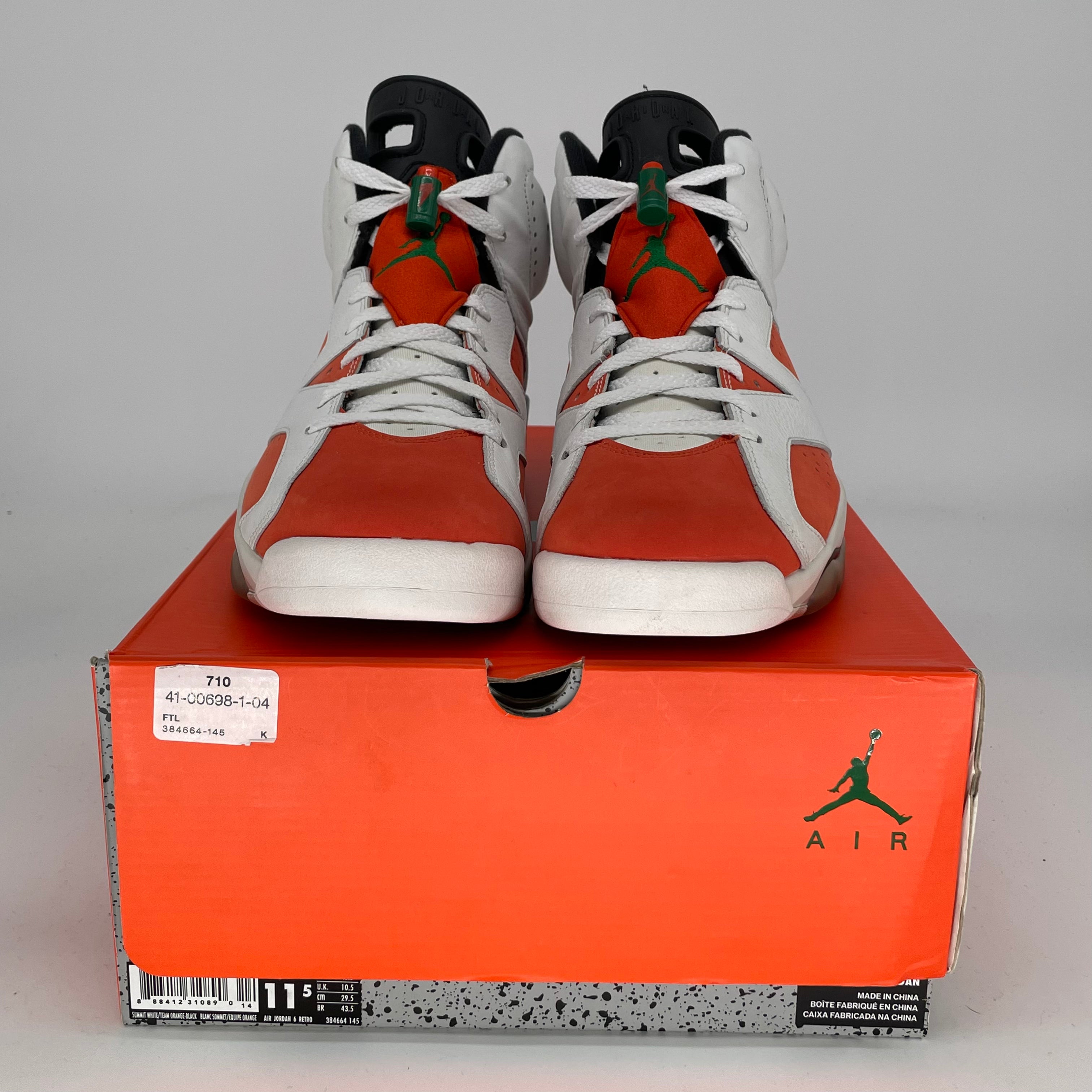 AIR JORDAN 6 GATORADE LIKE MIKE WHITE SIZE 11.5 384664-145